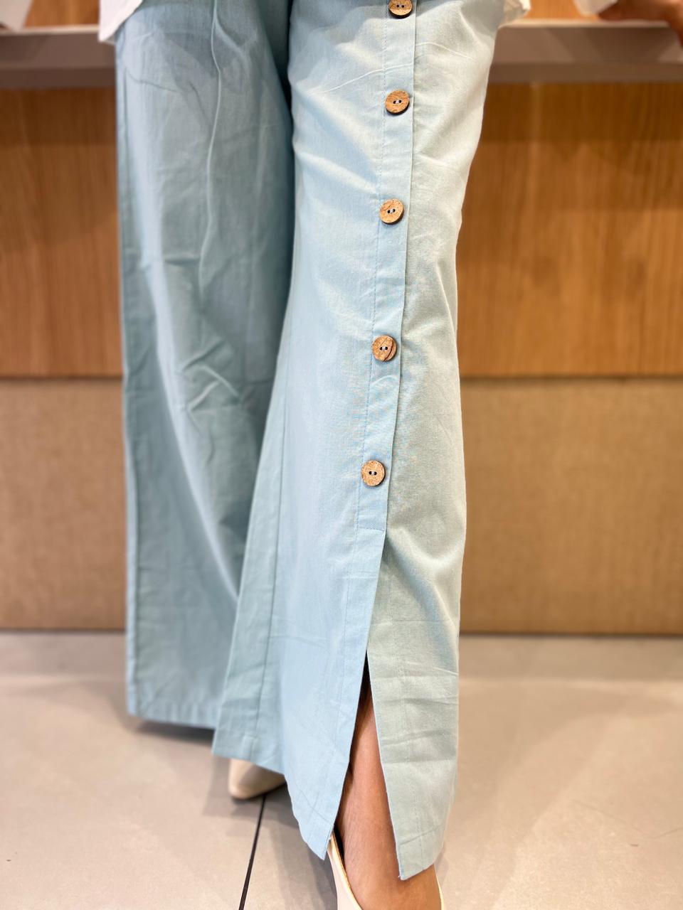 Pure Cotton Cordset With Blue Jute Cotton Jacket
