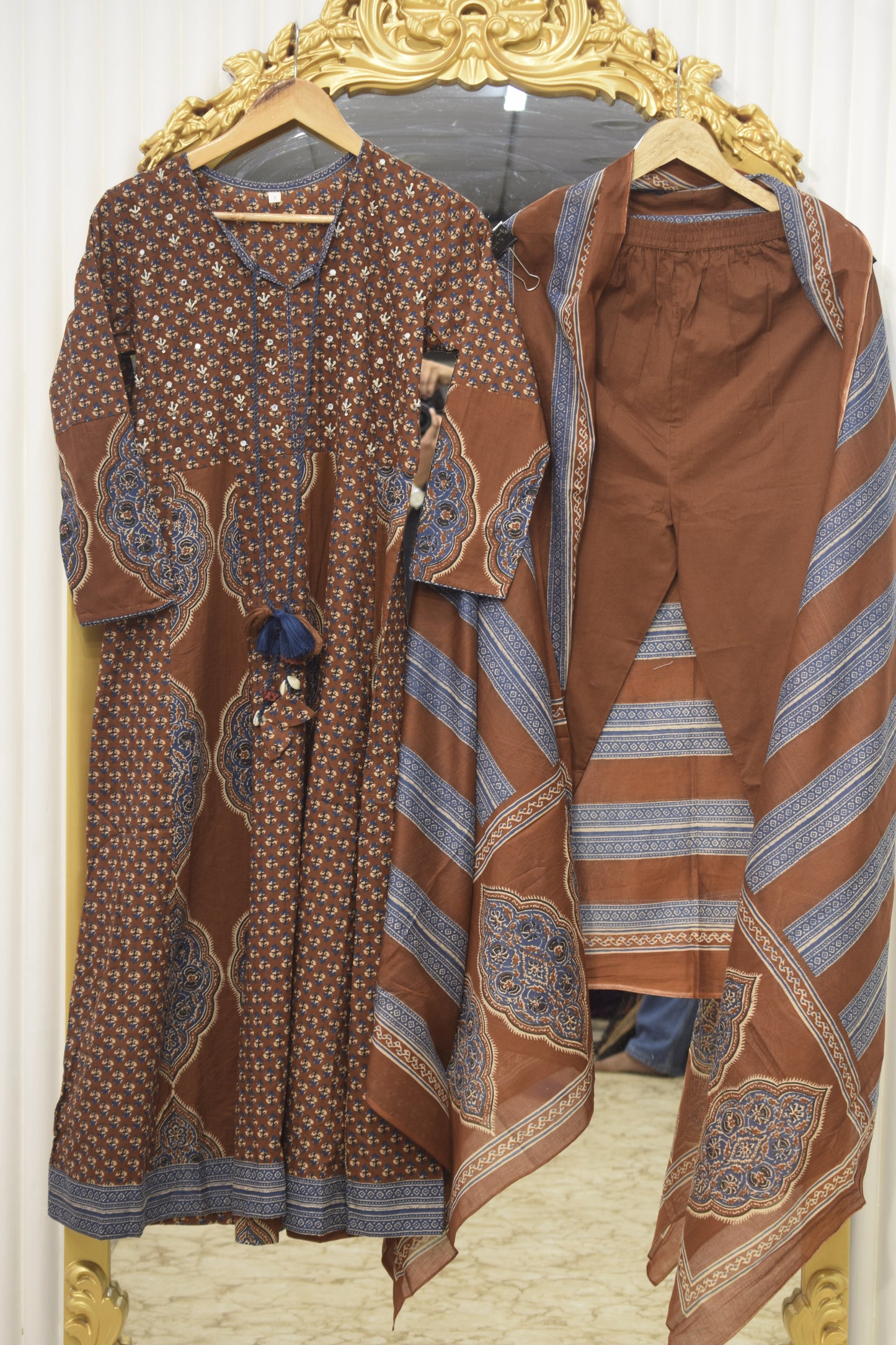 ✨ New Arrival – Cotton Anarkali 3-Piece Set ✨