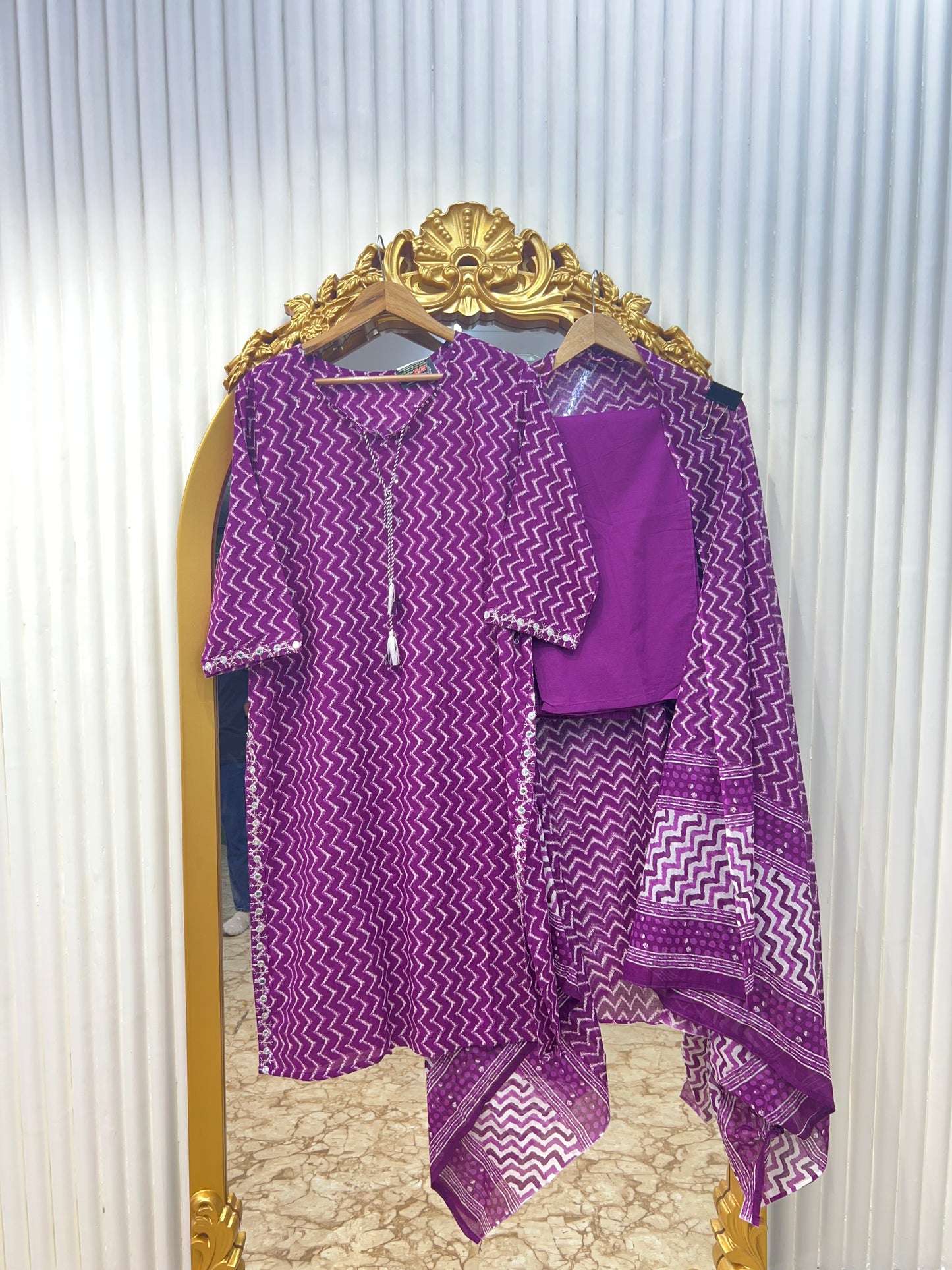 Premium Jaipuri Cotton Printed Straight Set ā Available in 4 Vibrant Colours