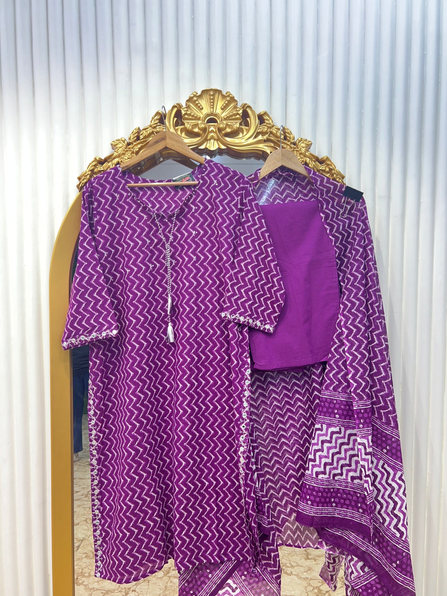 Premium Jaipuri Cotton Printed Straight Set ā Available in 4 Vibrant Colours