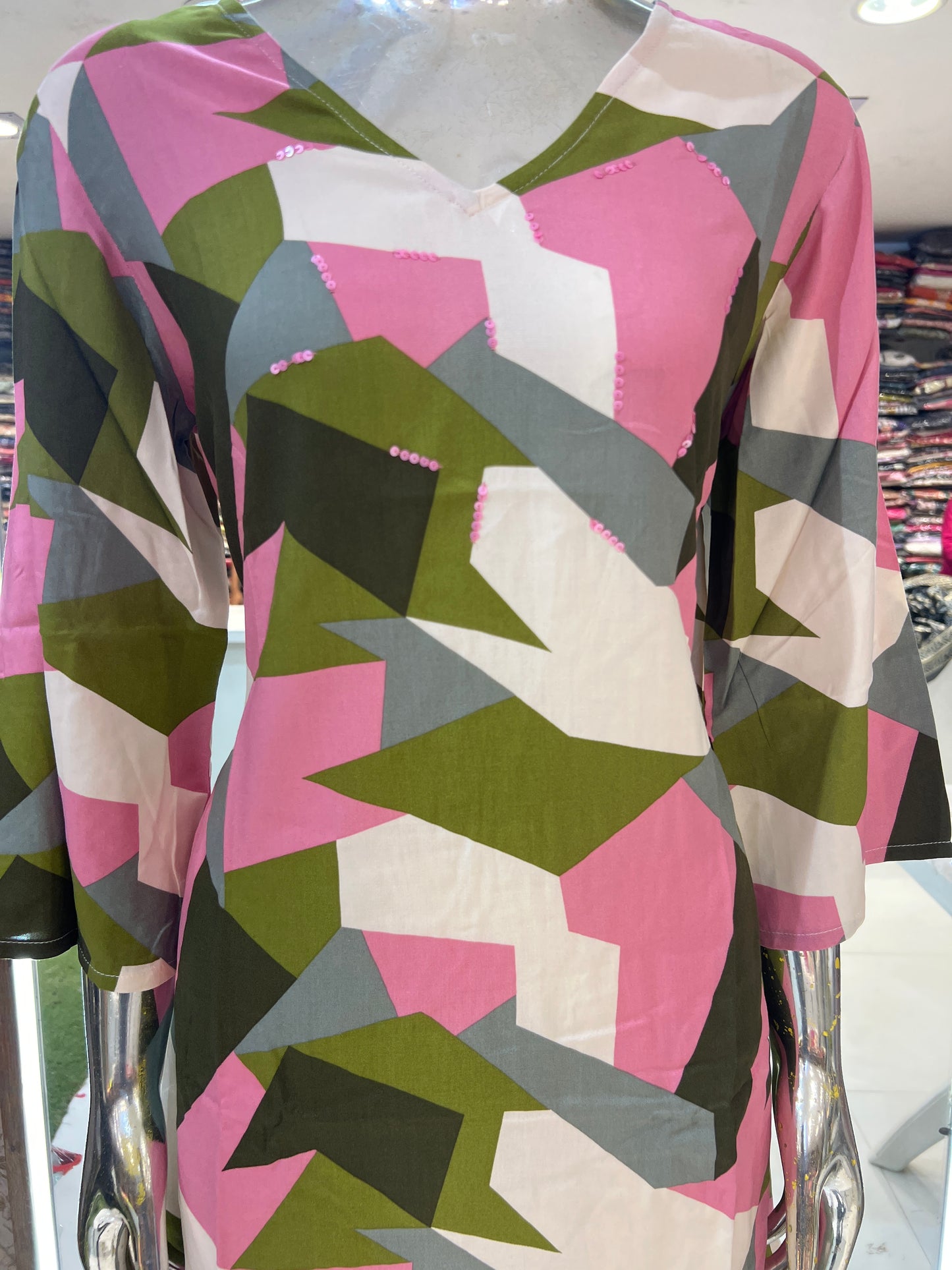 Premium Rayon Position Print In Farsi Salwar Cordsets