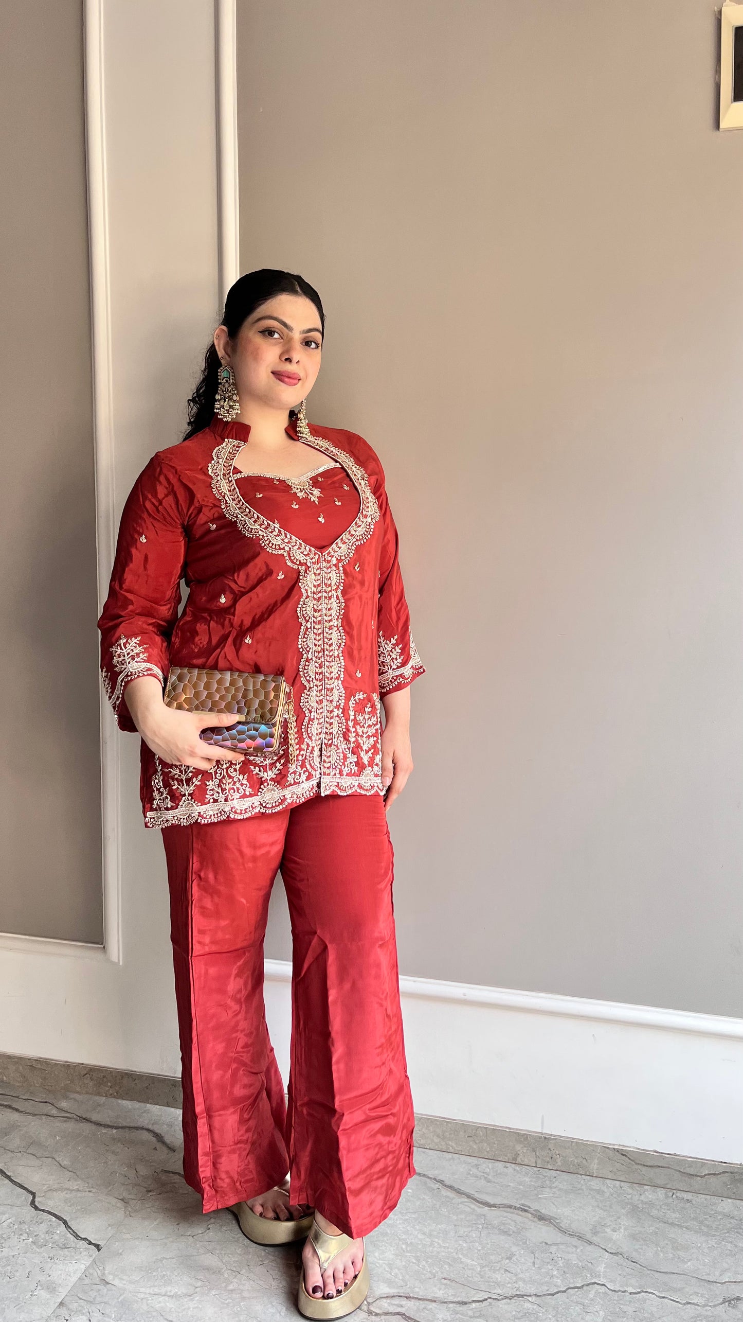 Crep Rust Orange 2pc Set