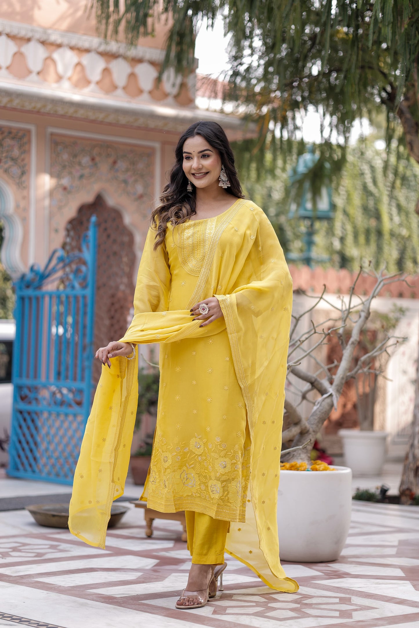 Viscoce Organza 3pc Suit