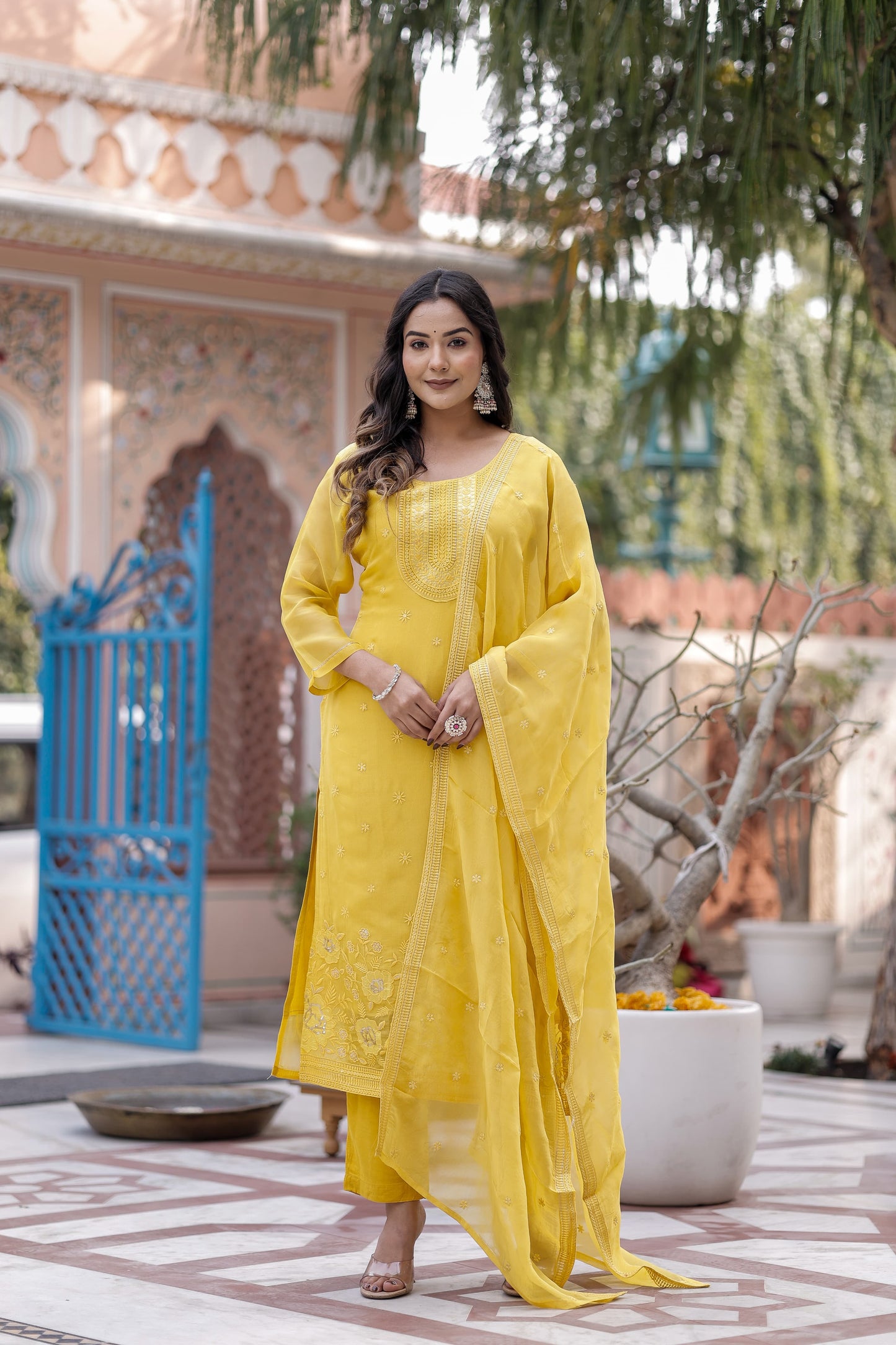 Viscoce Organza 3pc Suit