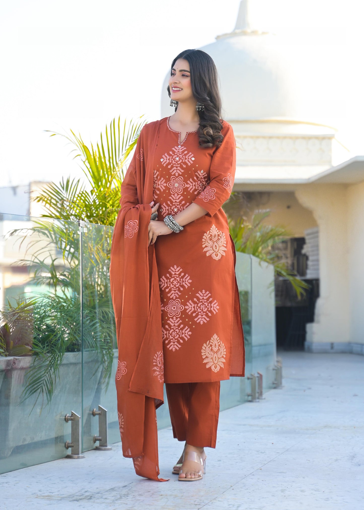 Jaipuri Cotton 3pc Suit
