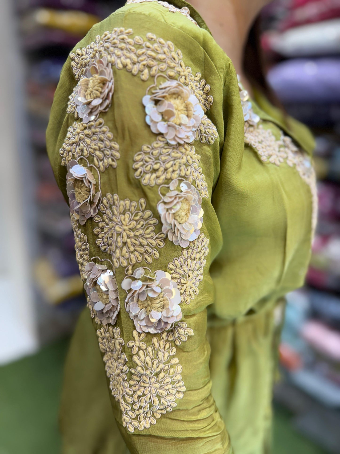 Chinon Green 3pc Suit
