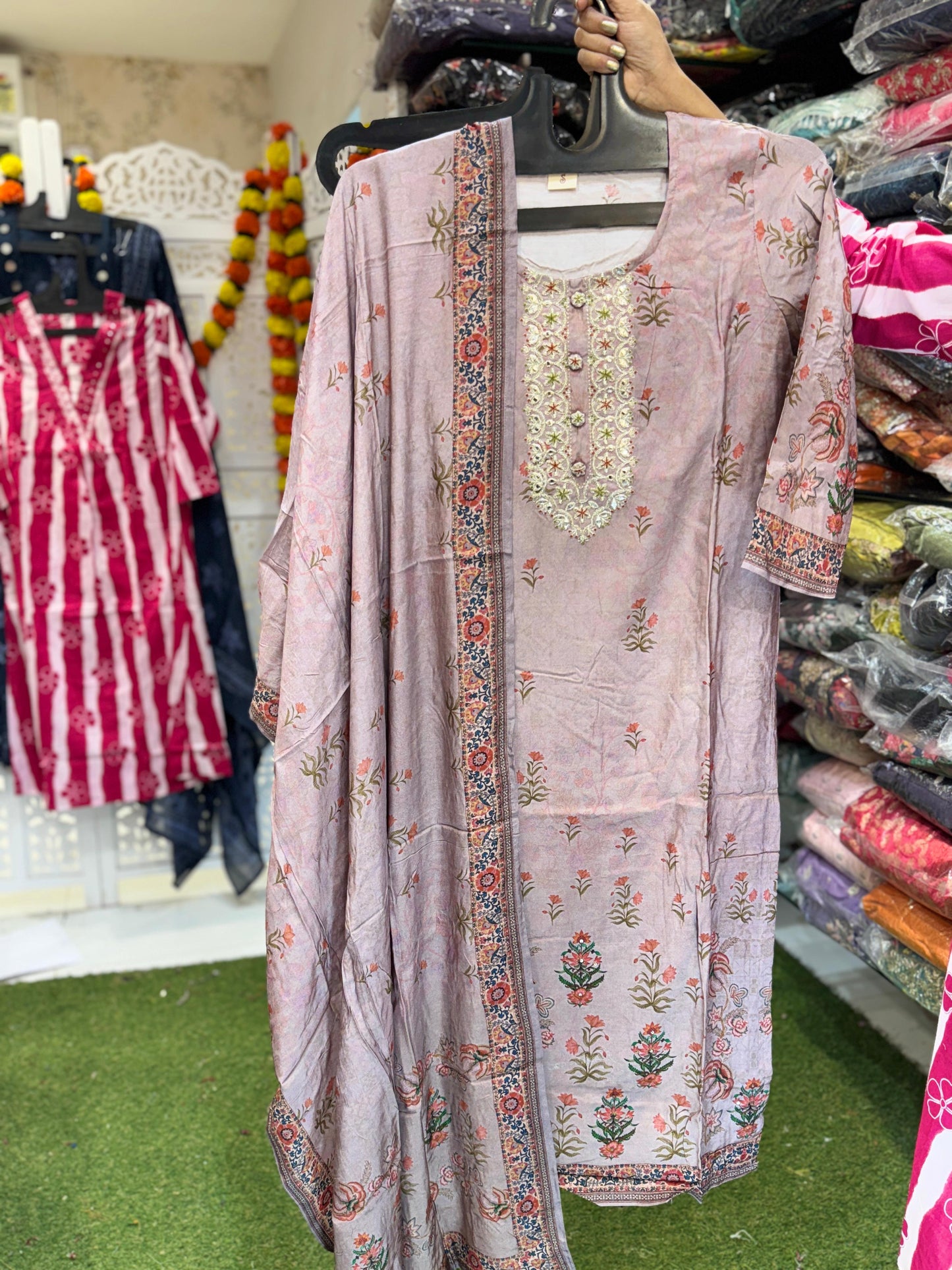 Muslin Light Purple 3pc Set