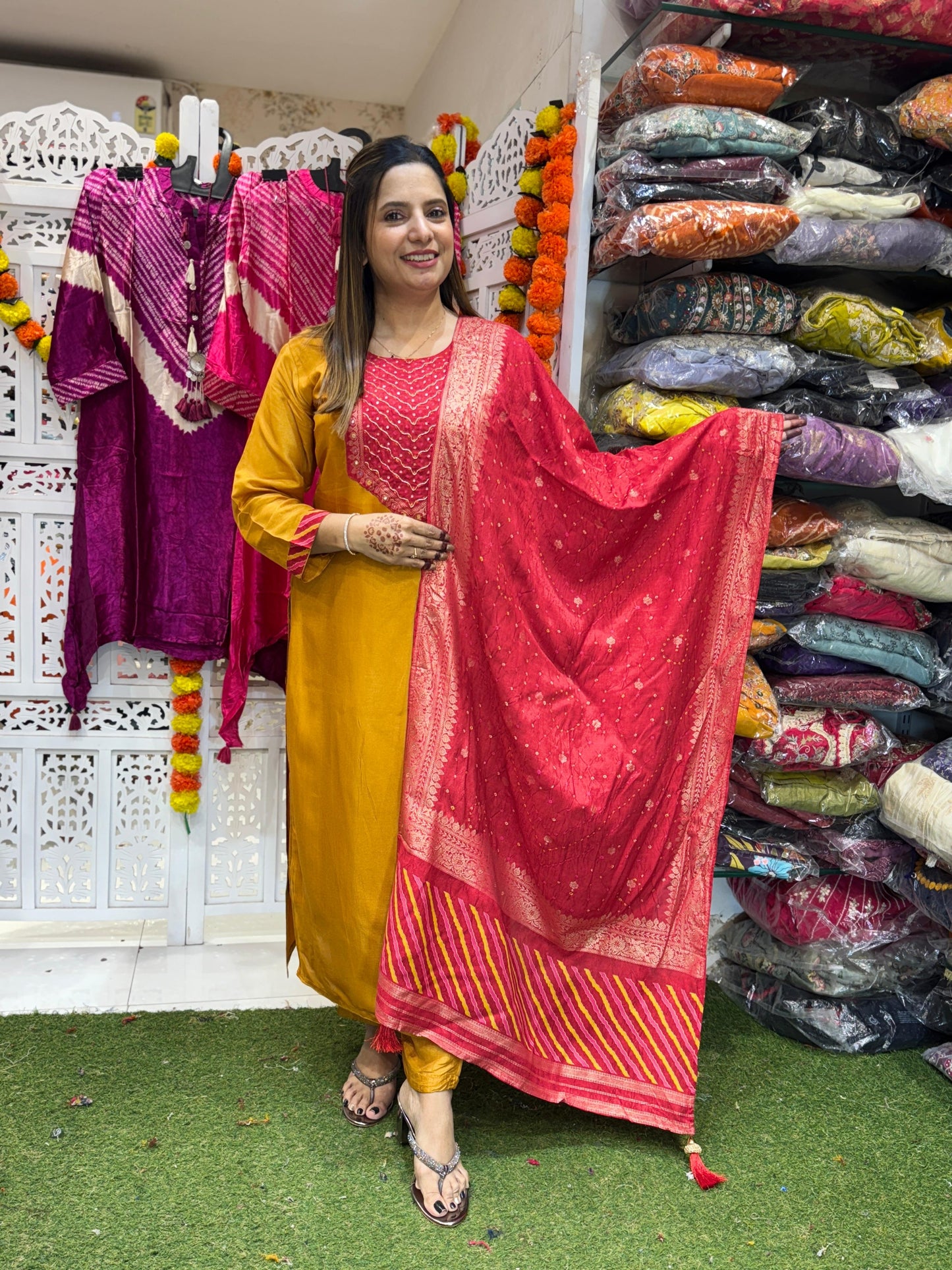 Russian Silk Orange 3pc Set