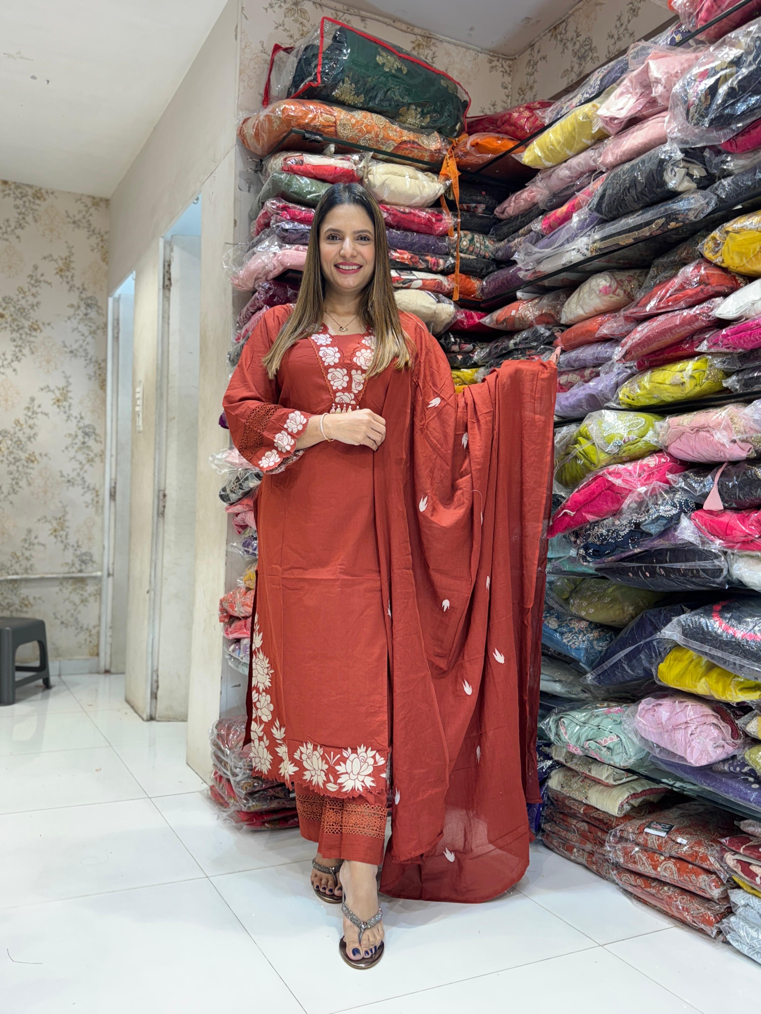 Cotton Orange 3pc Set