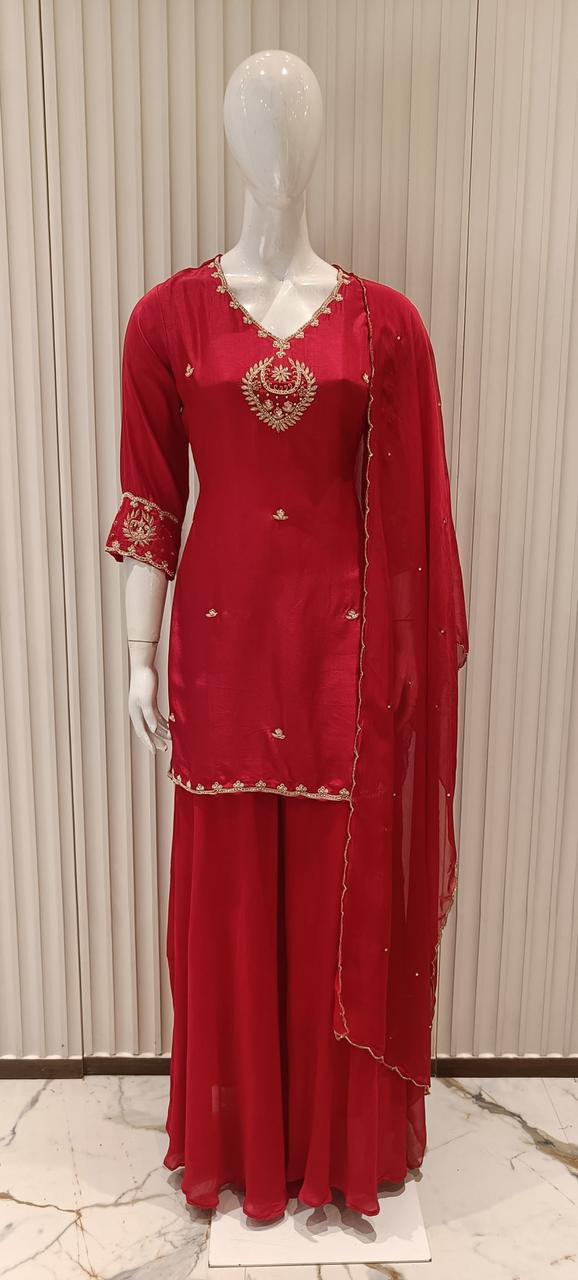 Dola Silk Red 3pc Set