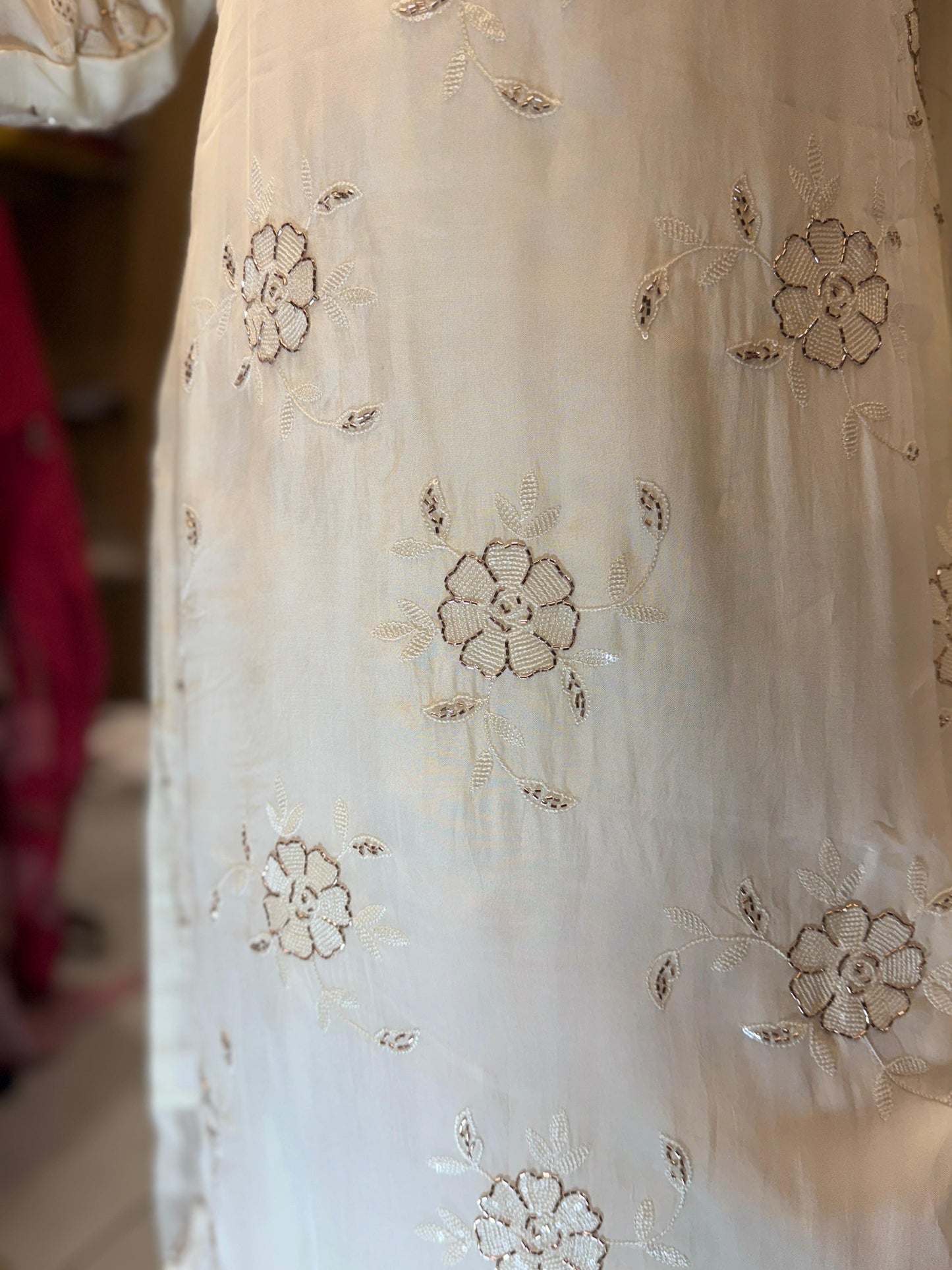 Viscoce Organza White 3pc Set