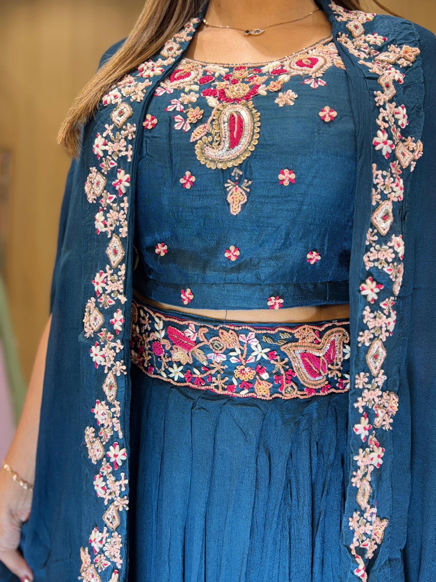 Chinon Peacock Blue 3pc Set