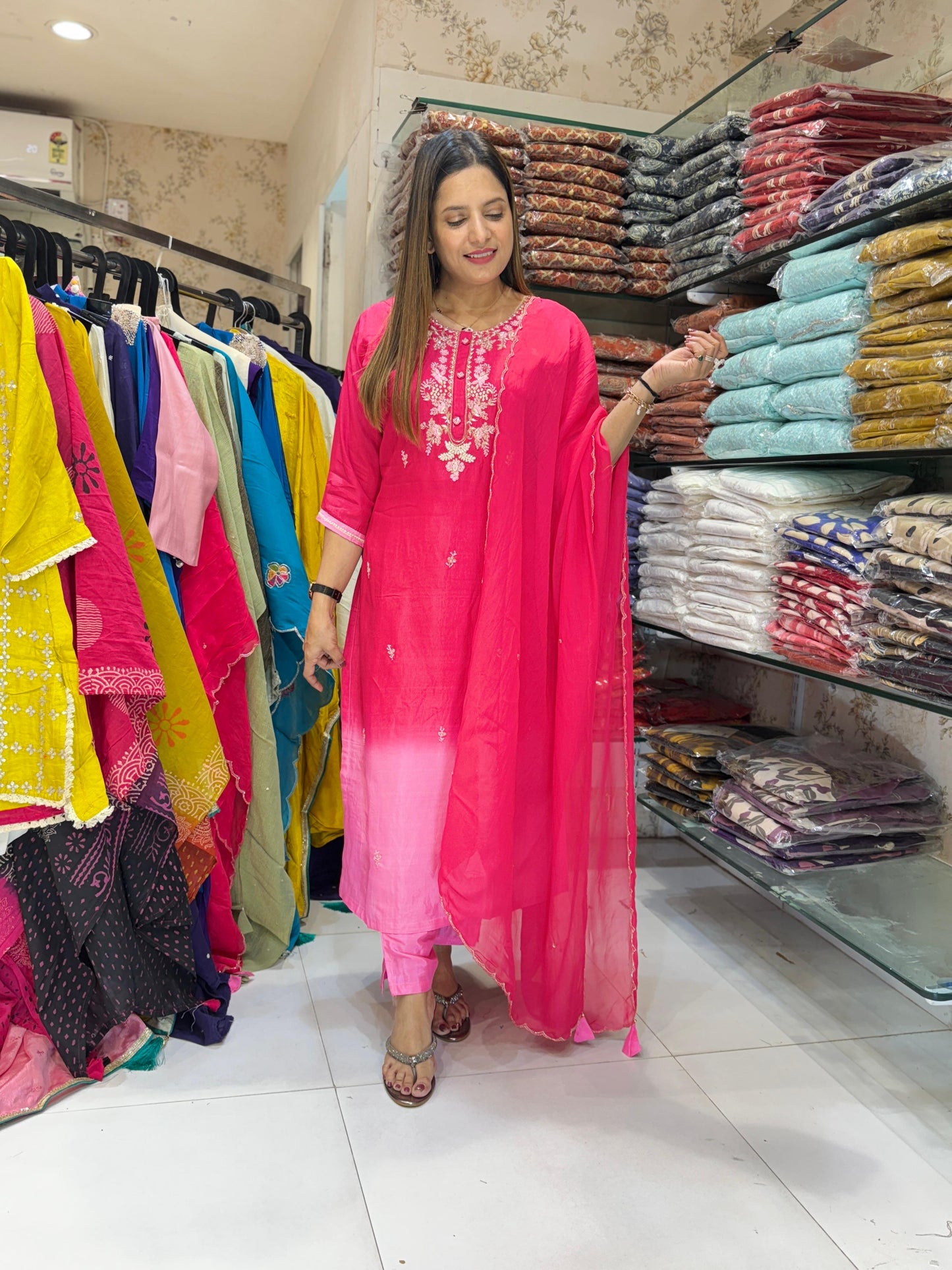 Dola Silk Pink 3pc Set