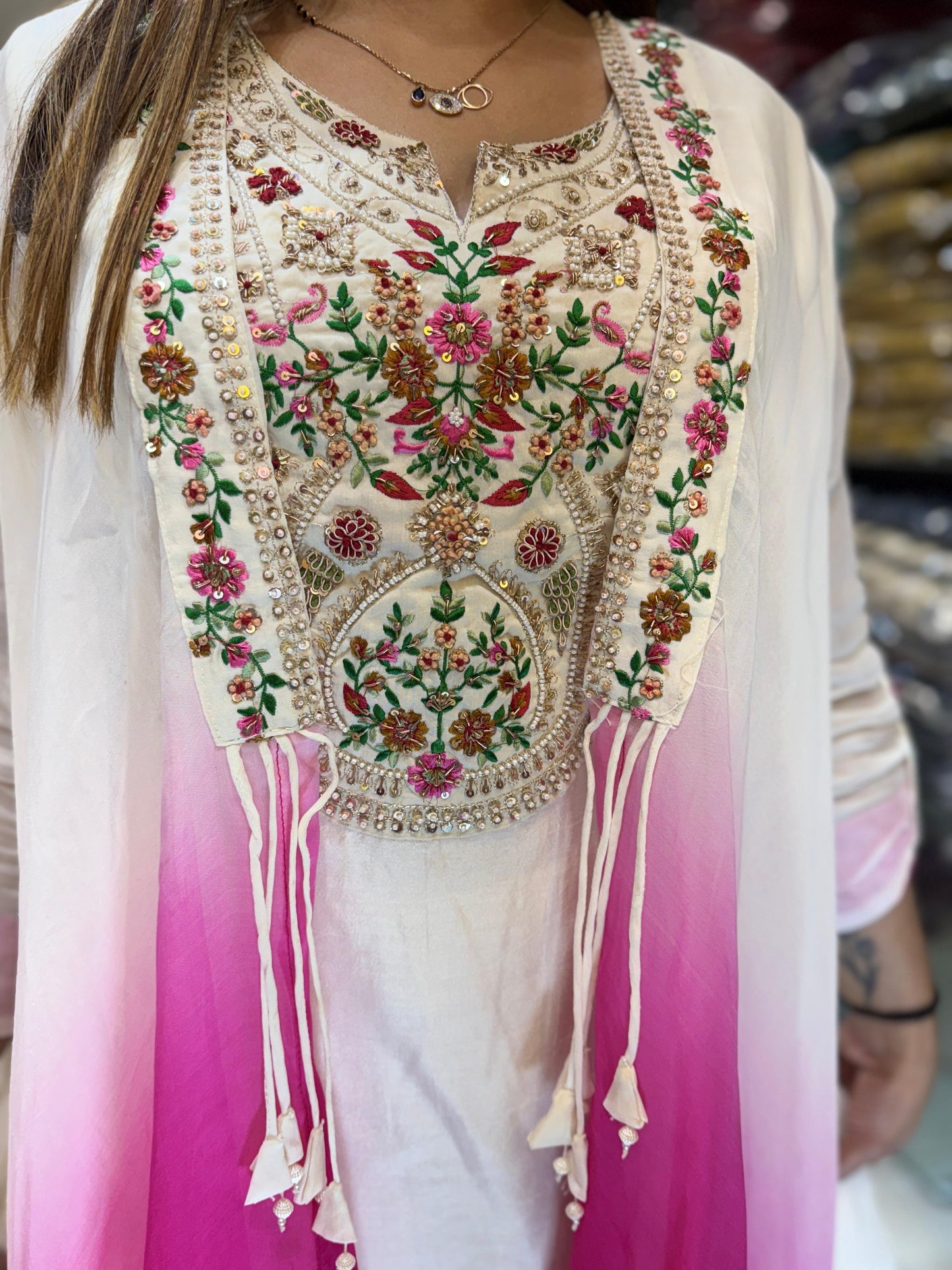 Dola Silk White 3pc Set