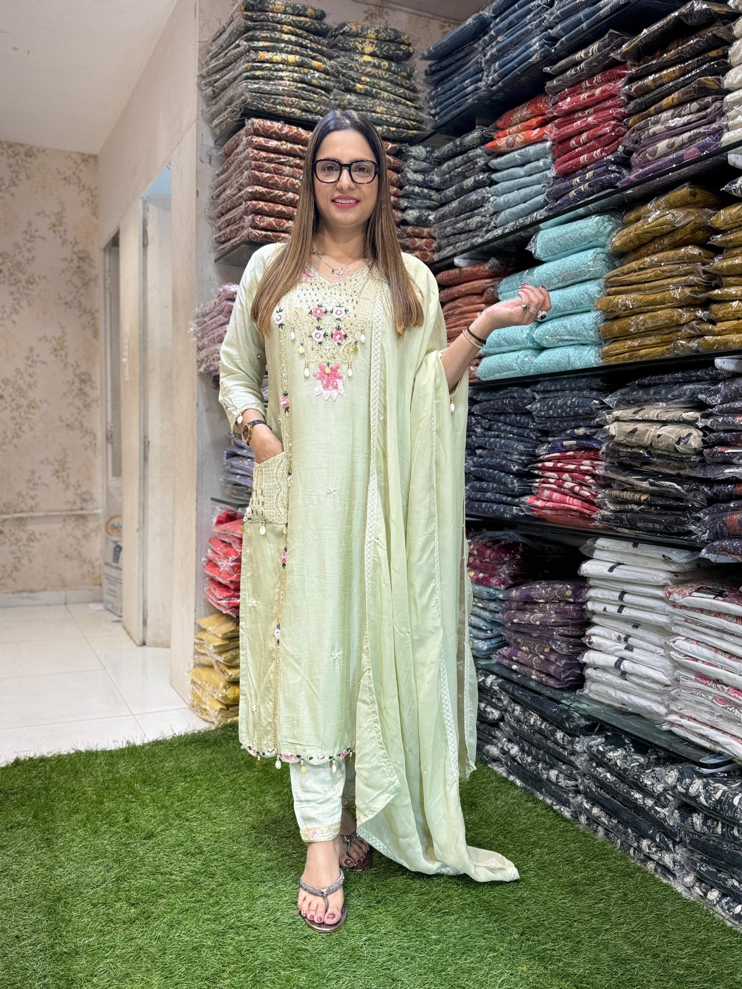 Dola Silk Ivory 3pc Set