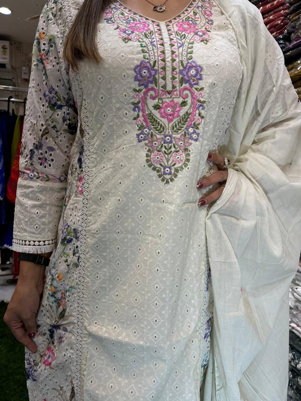 Cotton White 3pc Set