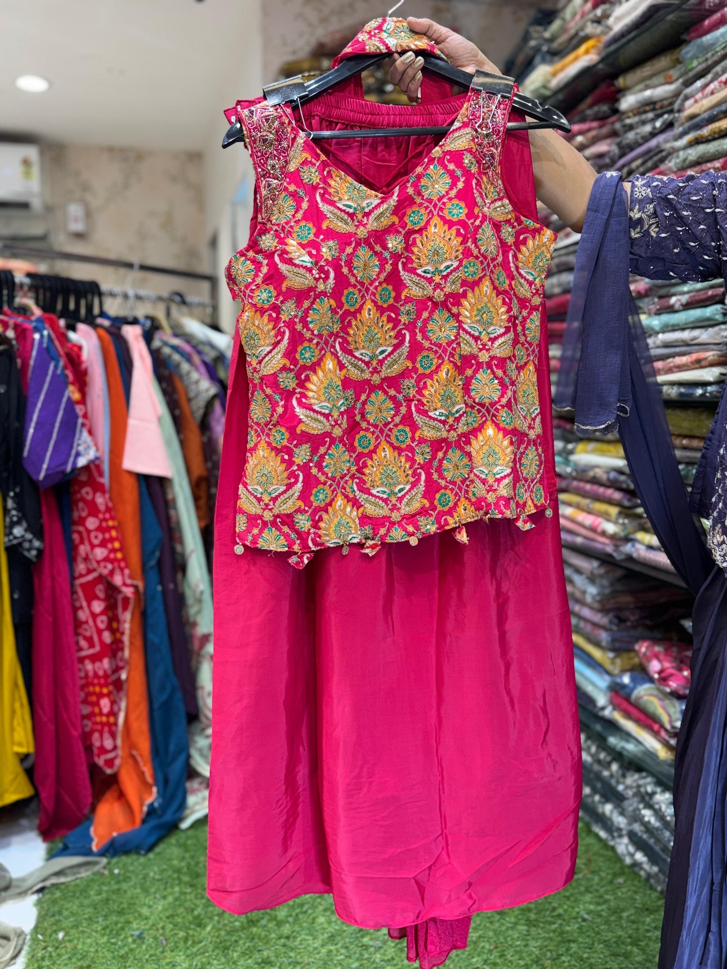 Crep Rani Pink 3pc Set