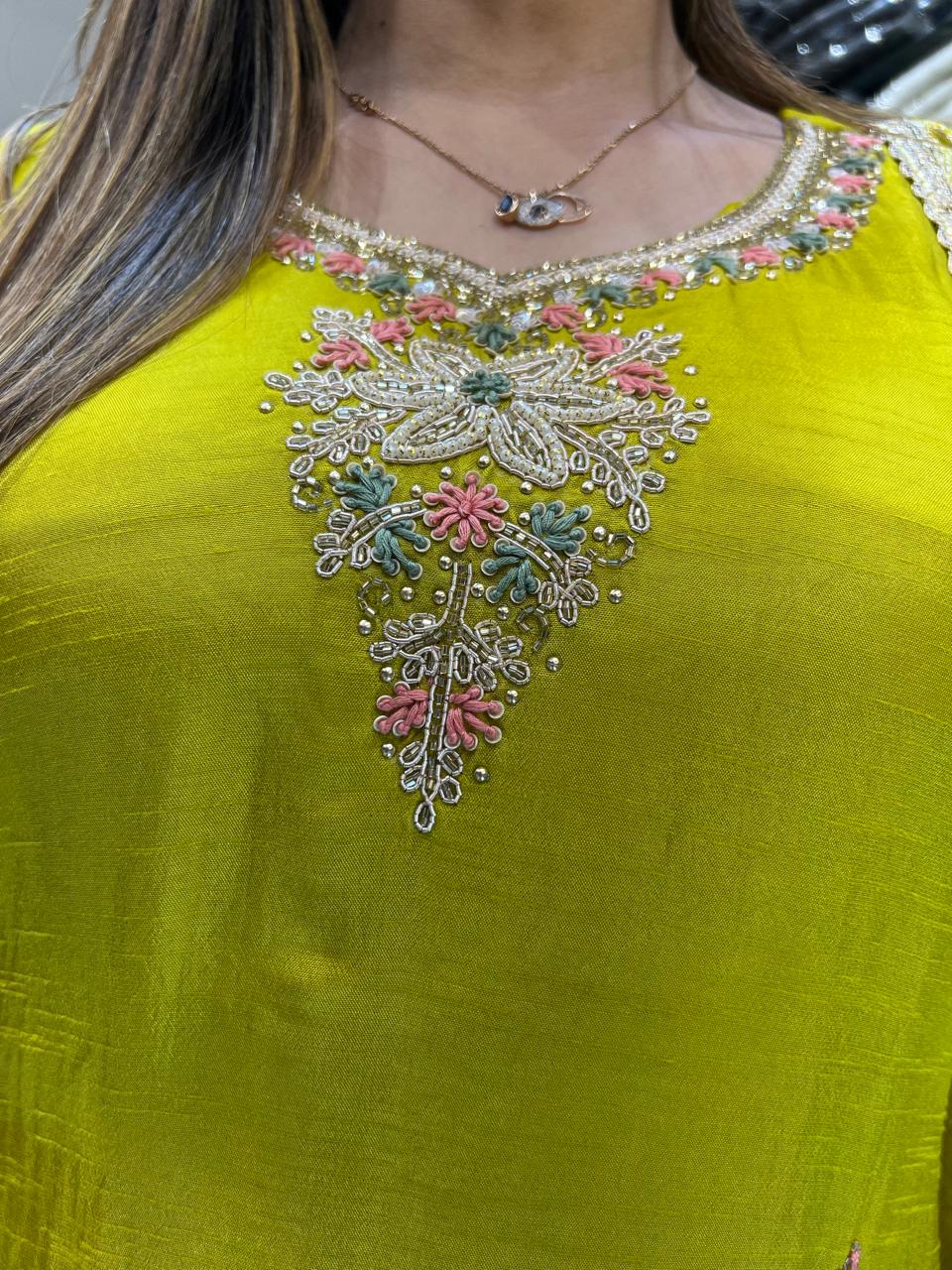 Dola Silk Yellow 3pc Set