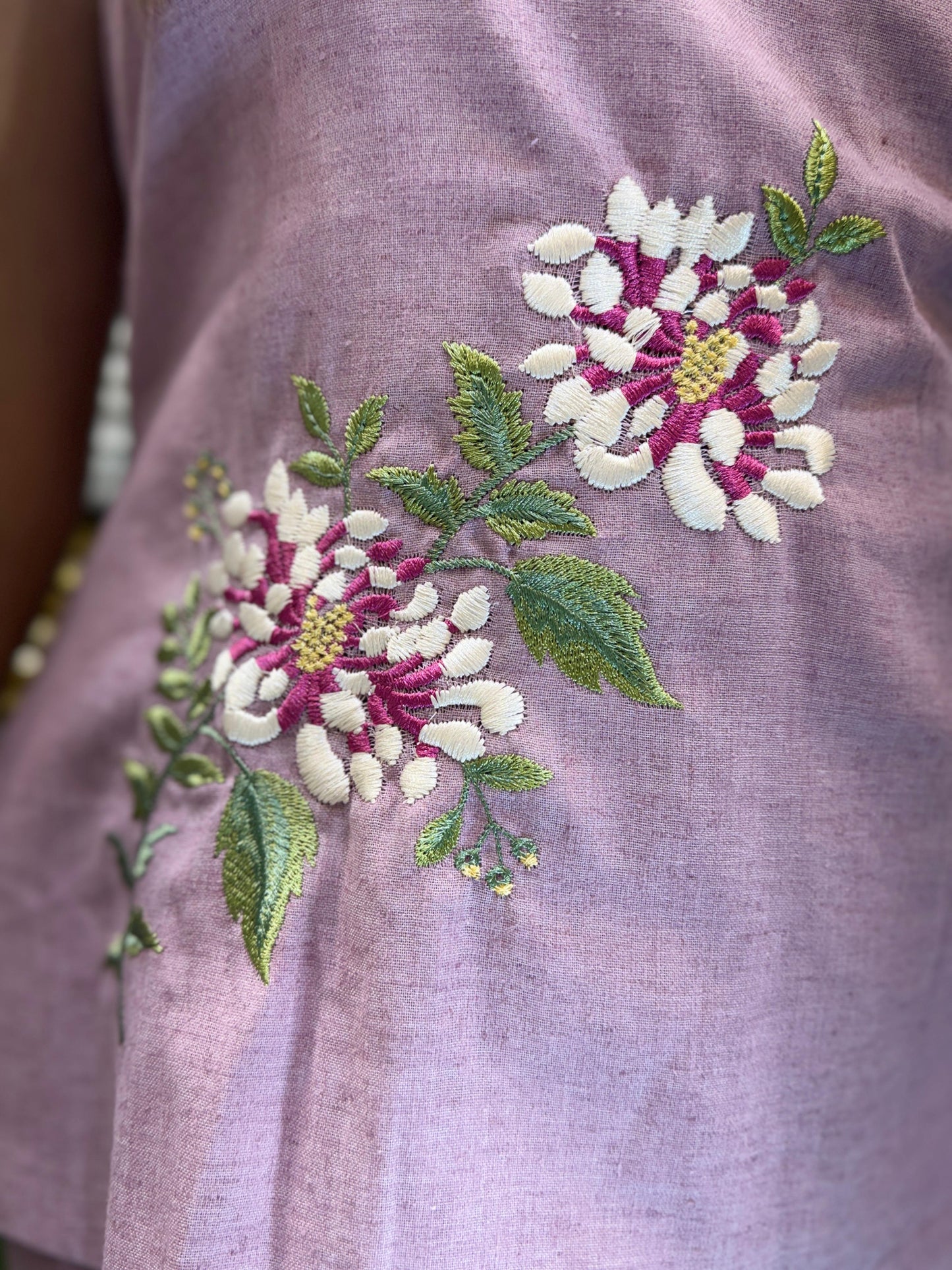 Khadi Cotton Lavender Coordset