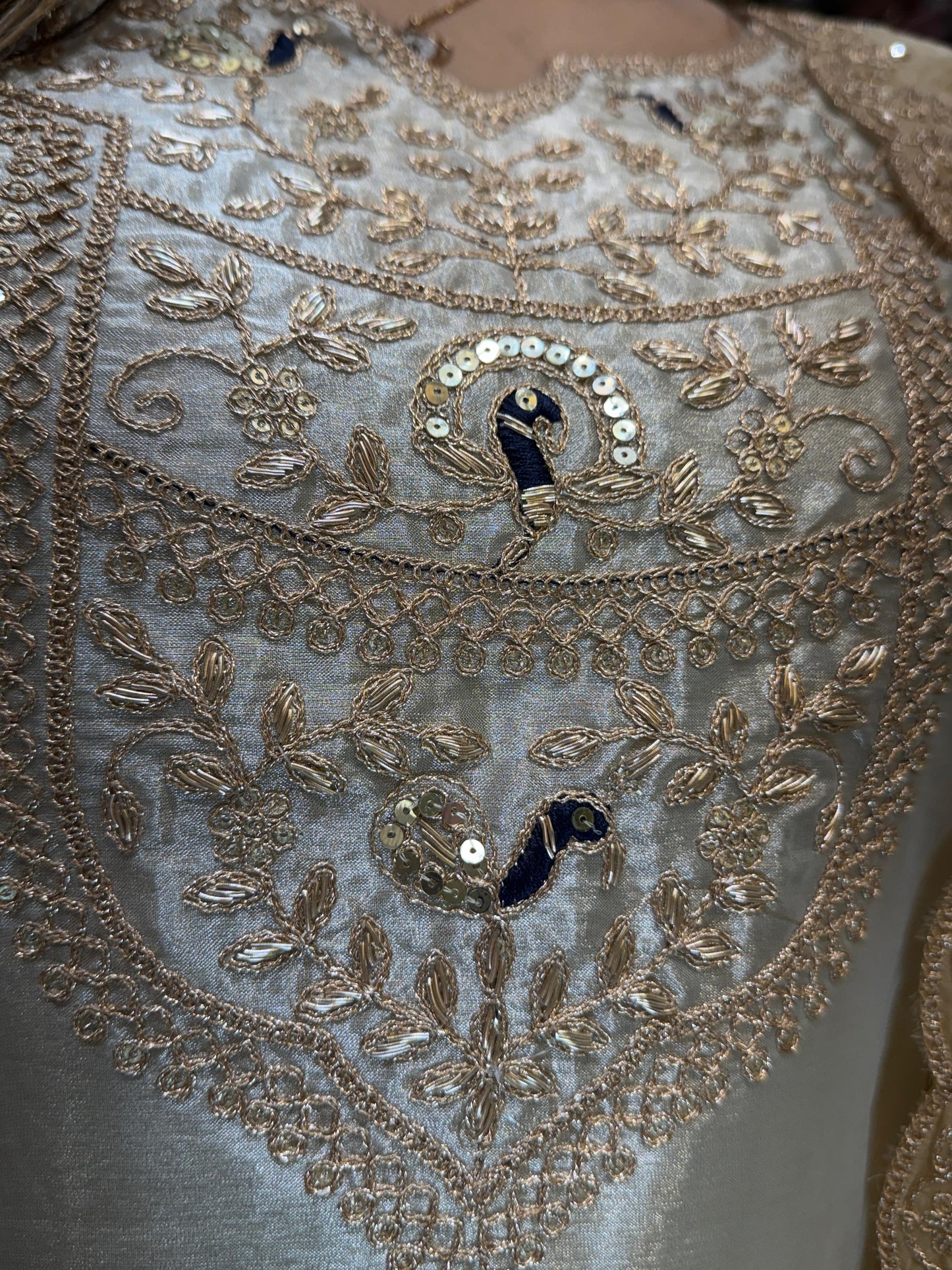 Chanderi Simmer Ivory 3pc Set