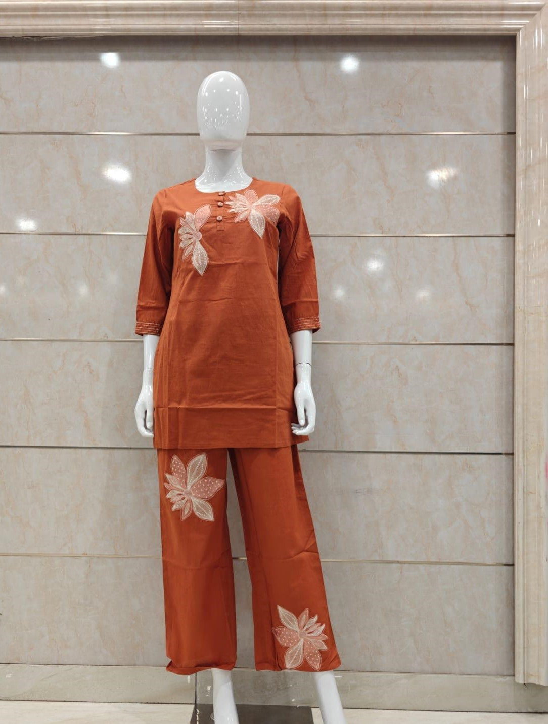 Cotton Orange 2pc Set