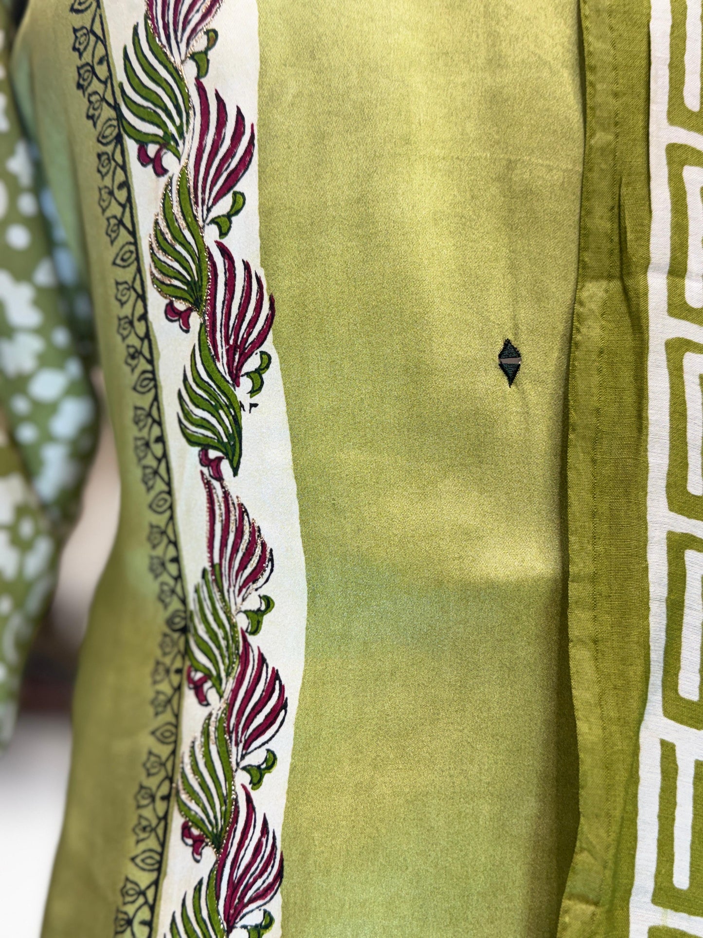Gaji Silk Green 3pc Set