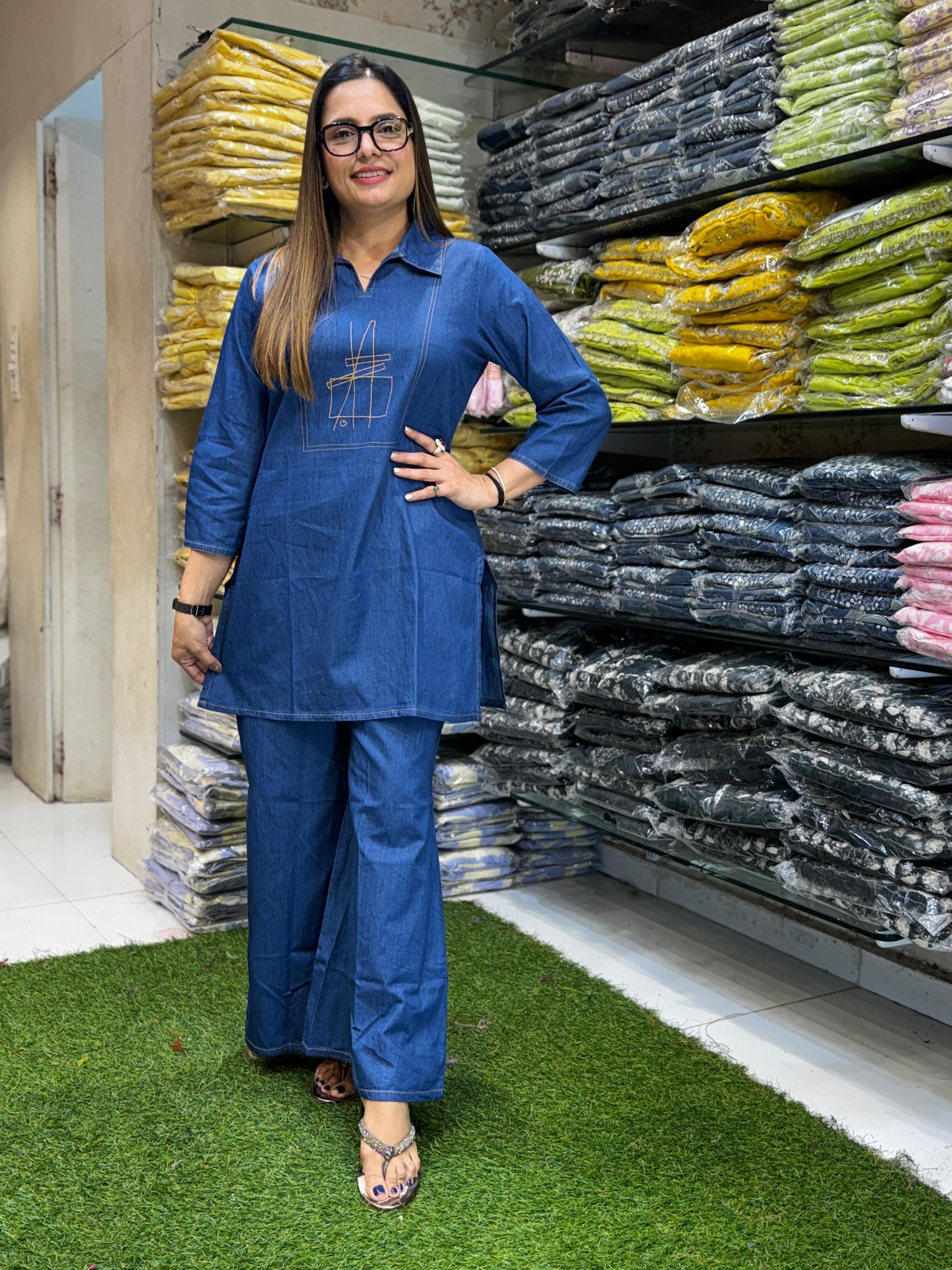 Denim Blue 2pc Set