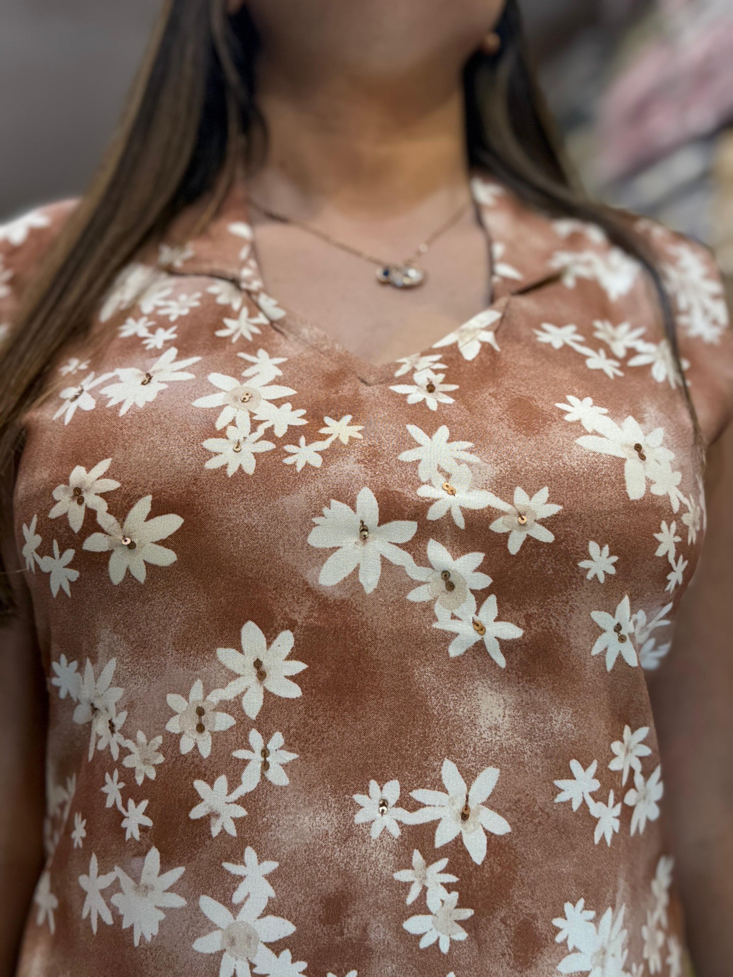 German Rayon Light Brown 2pc Set