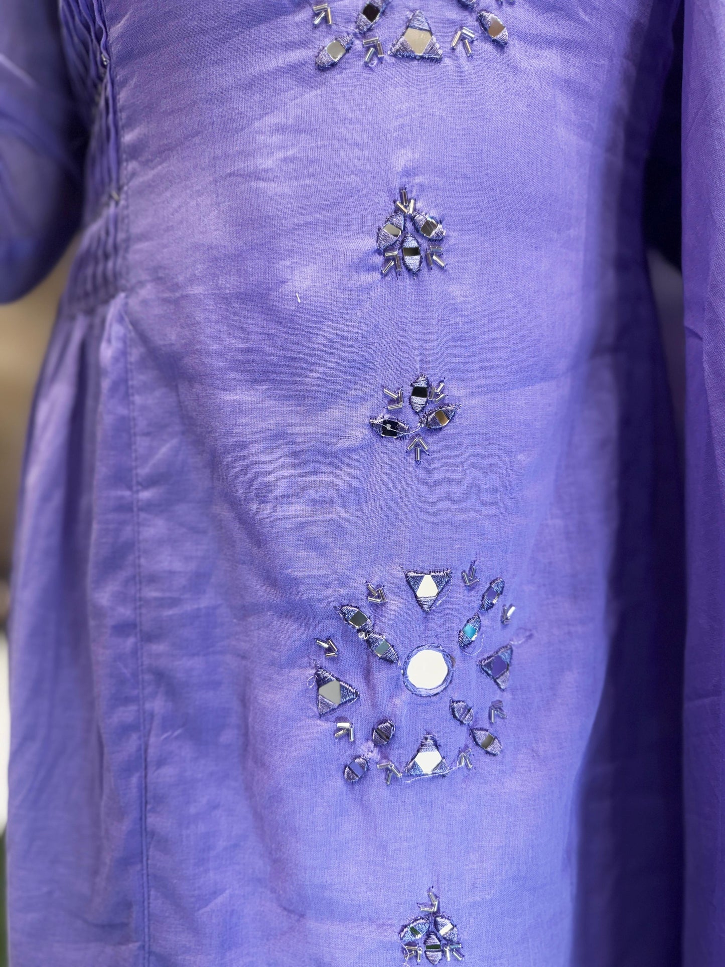 Mull Cotton Lylac Purple 3pc Set