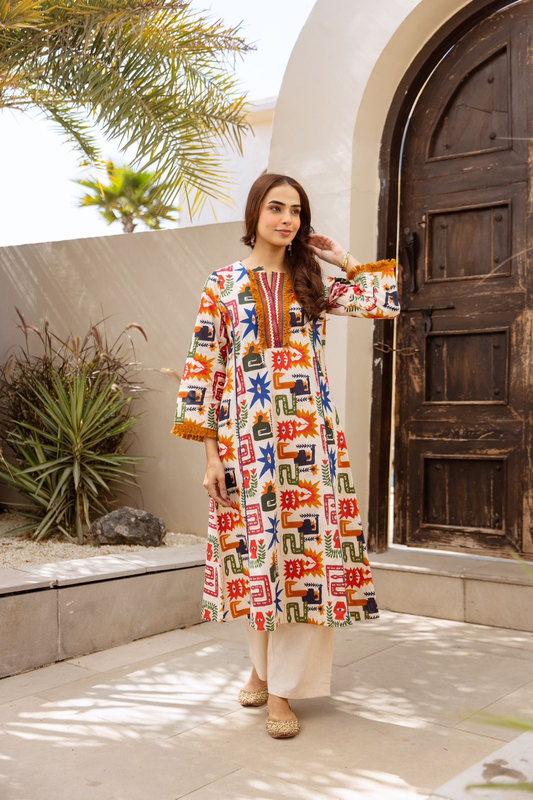 Linen Flex Off White 2pc Set