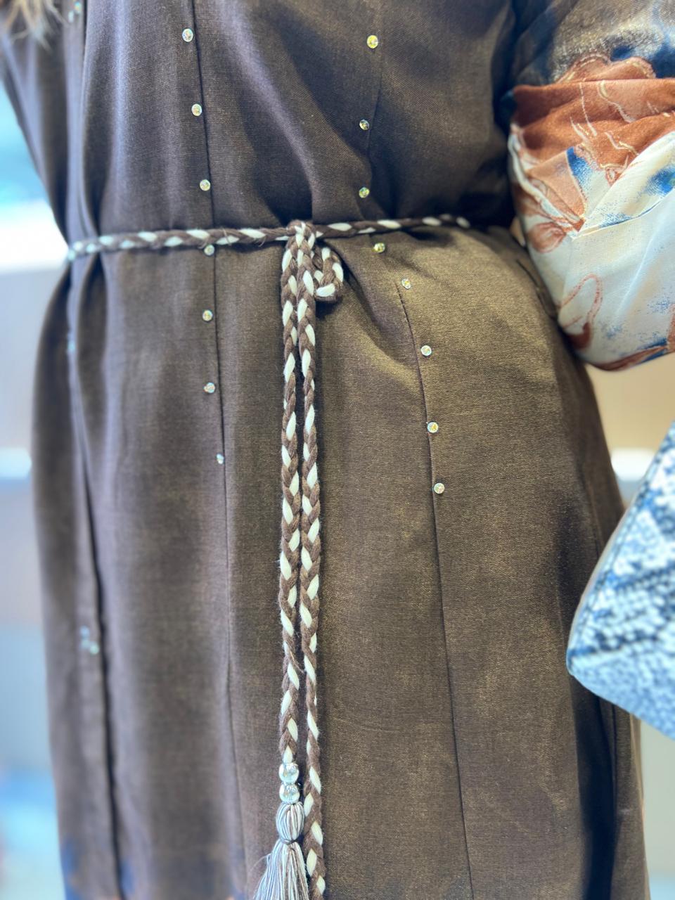 Pure German Rayon Choclate Brown Midi