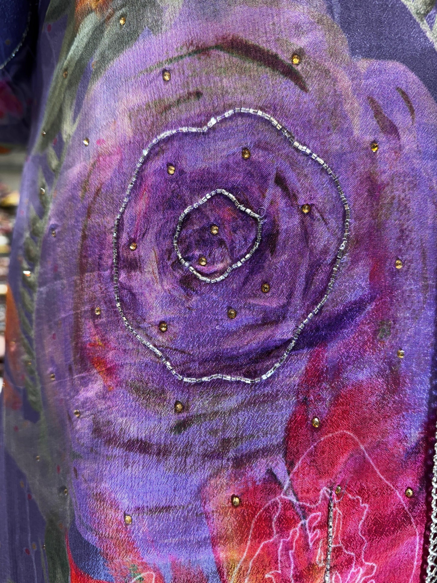 Pure Chinon Purple Sharara 3pc Set