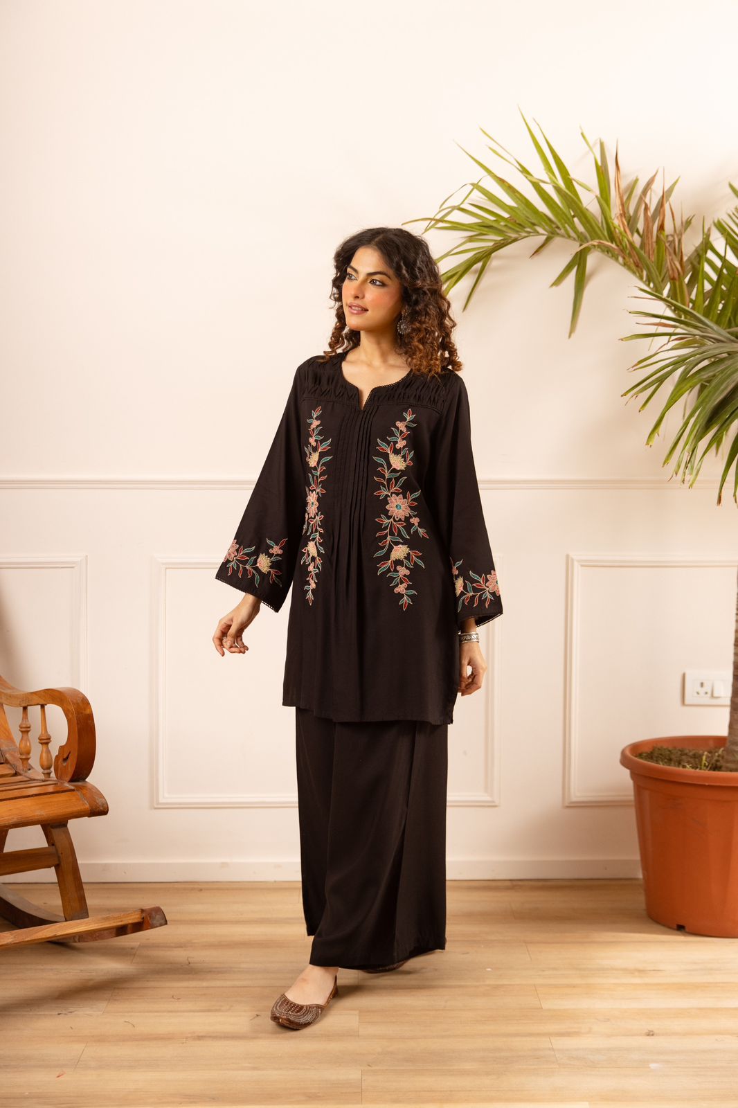 Pure German Rayon Black 2pc Set