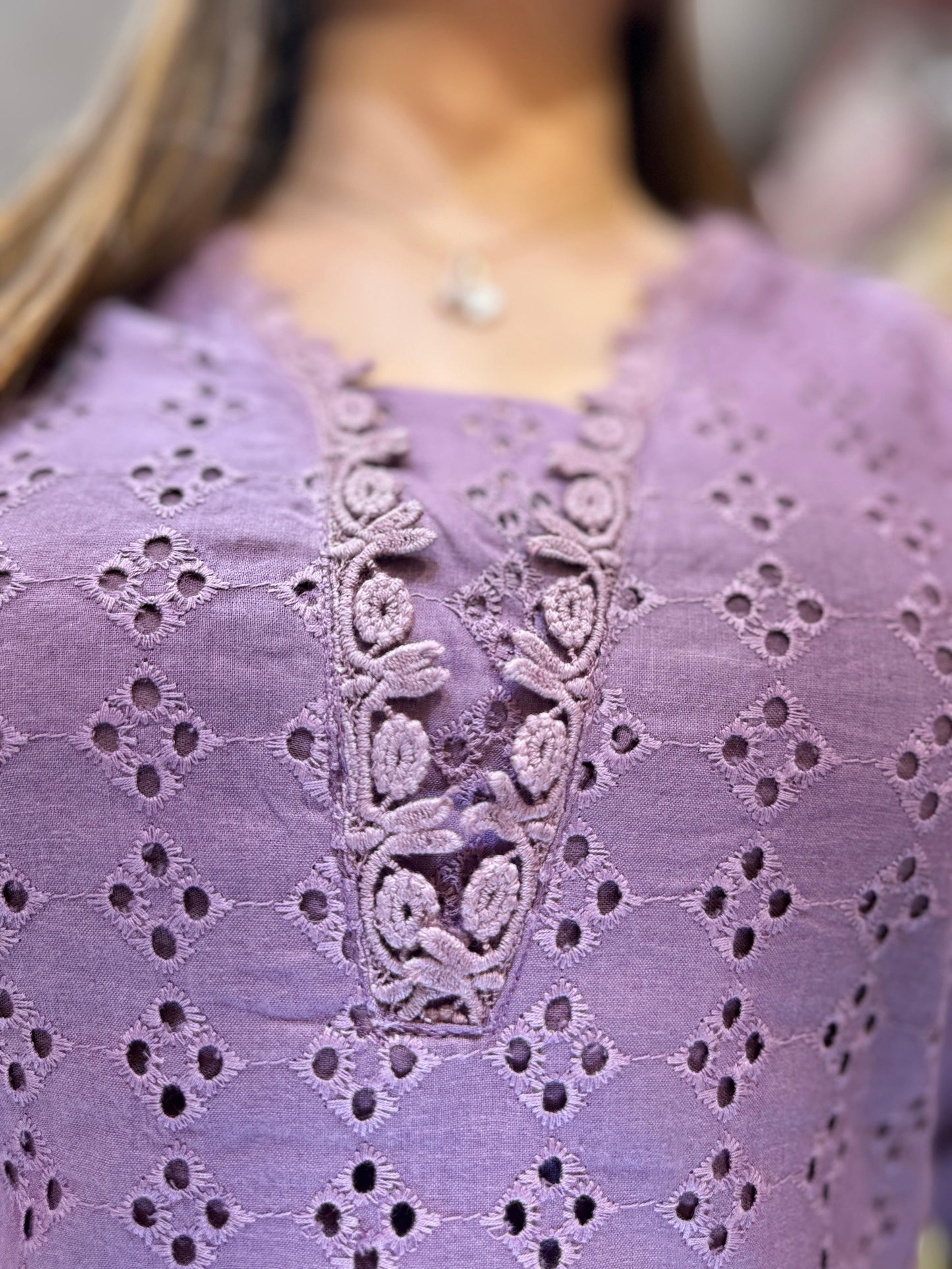 Pure Cotton Purple 2pc Set