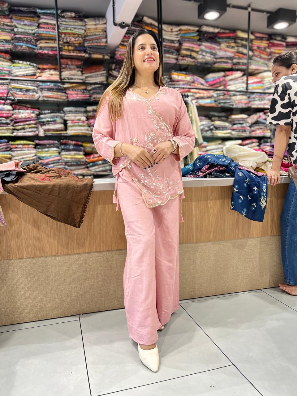 Pure Dola Silk Pink 2pc Set