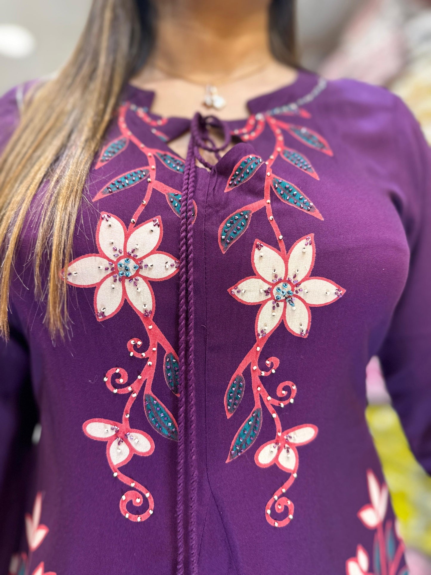 Pure German Rayon Purple 2pc Set