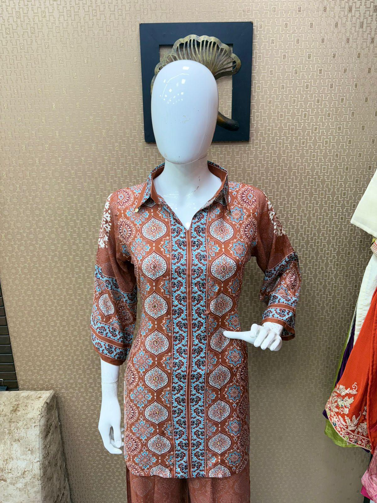 Pure Muslin Brick 2pc Set