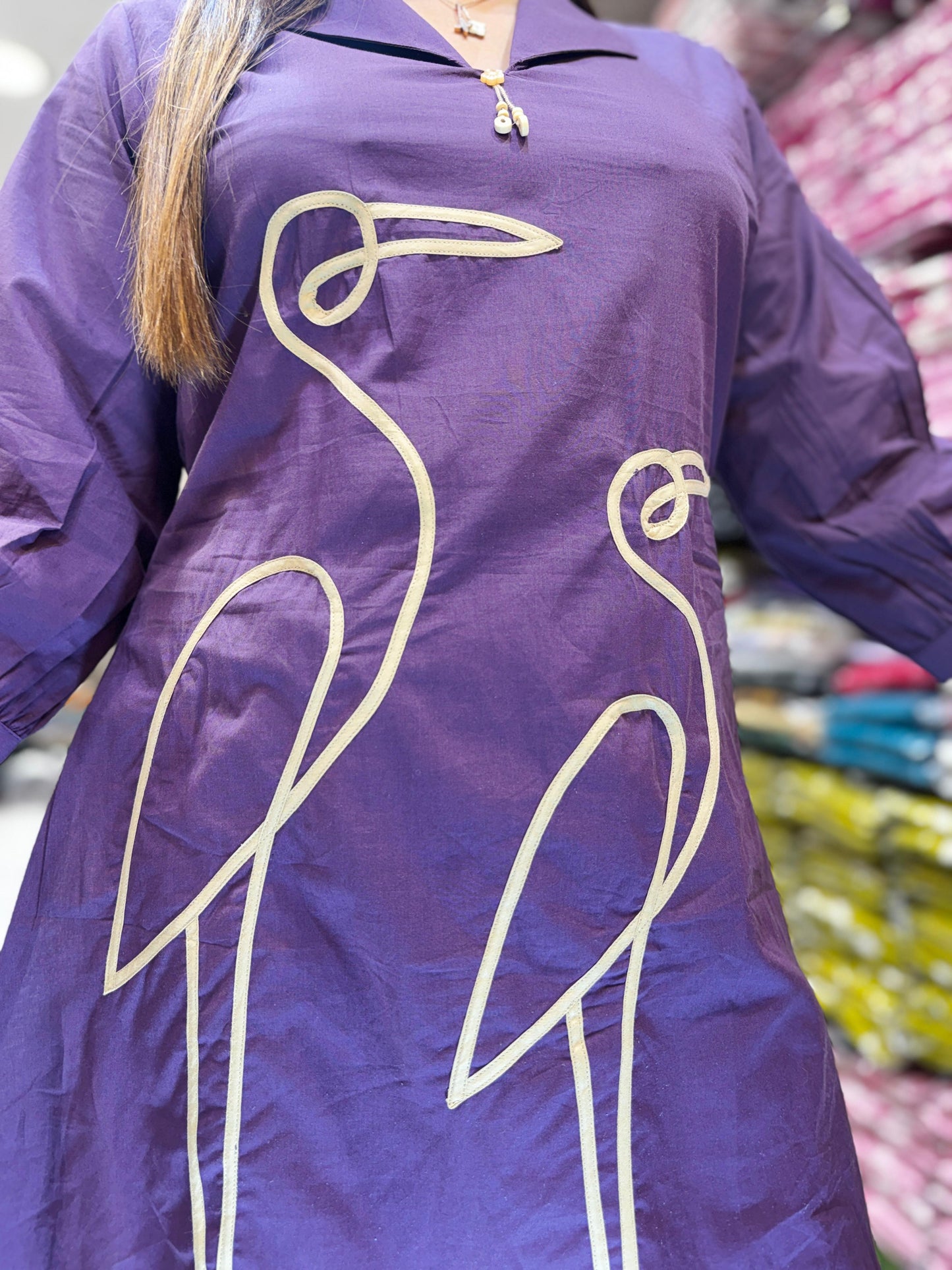 Pure Cotton Purple 2pc Set