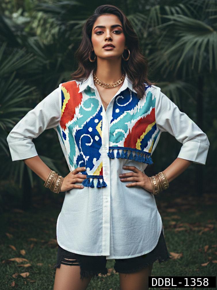 Pure Cotton Pearl White Shirt