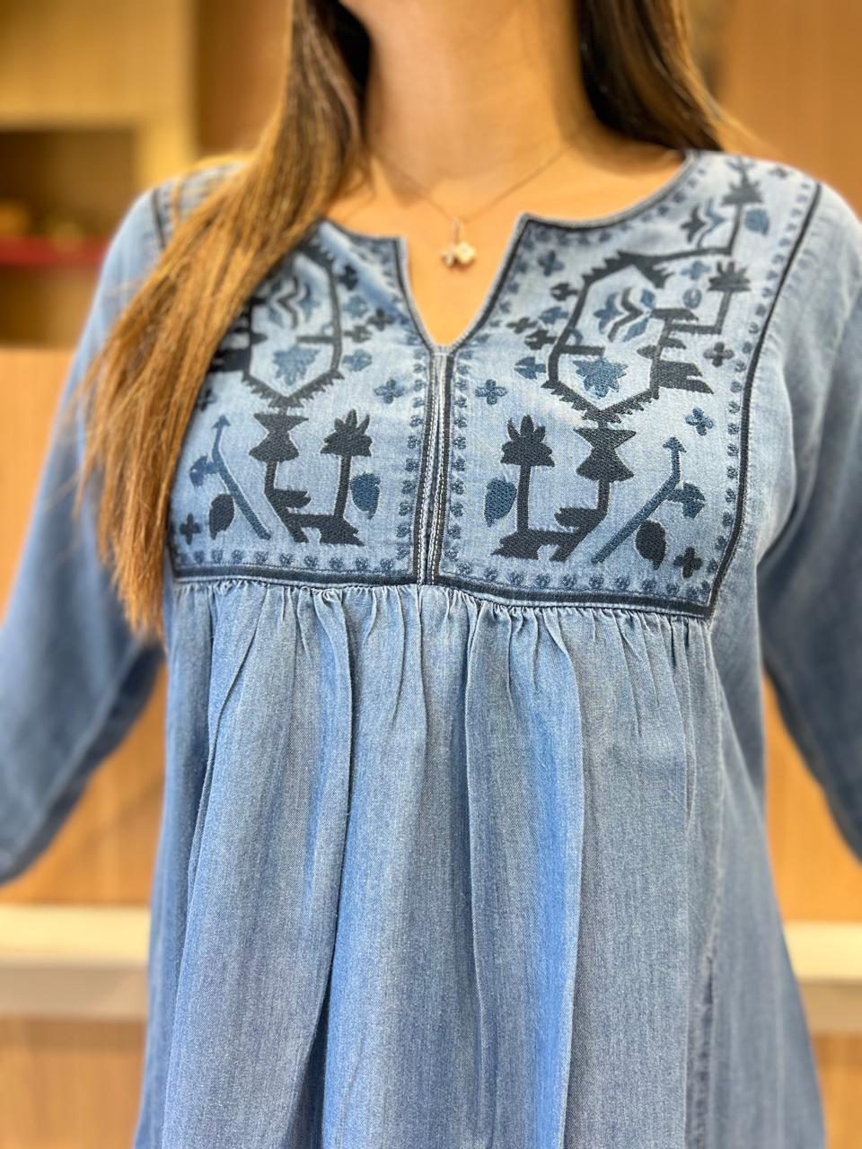 Pure Denim Blue Midi