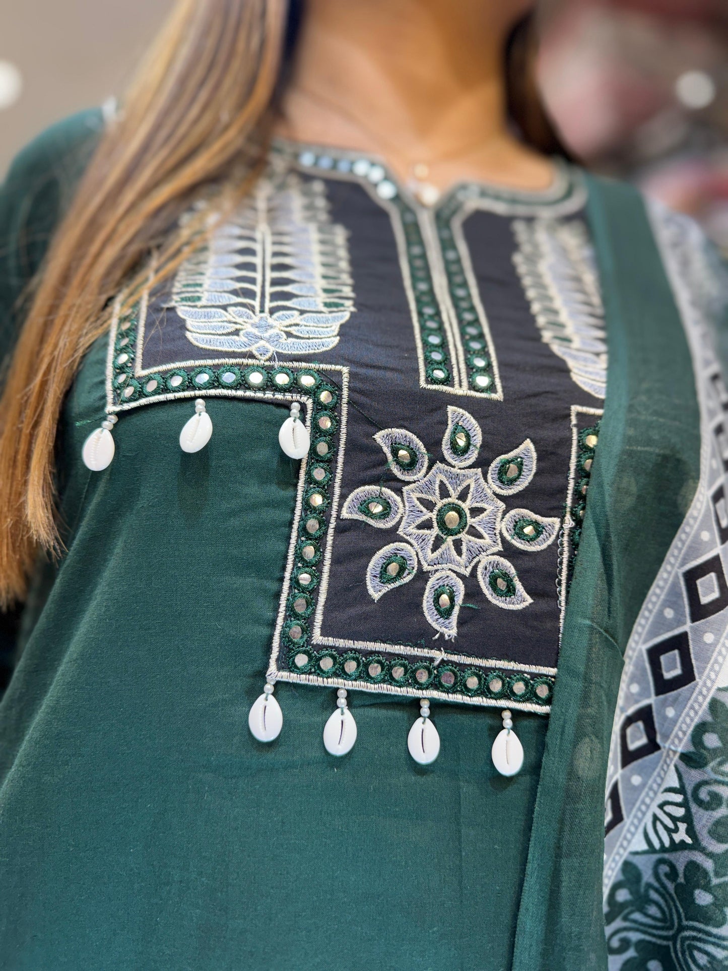 Pure Cotton Dark Green 3pc Set