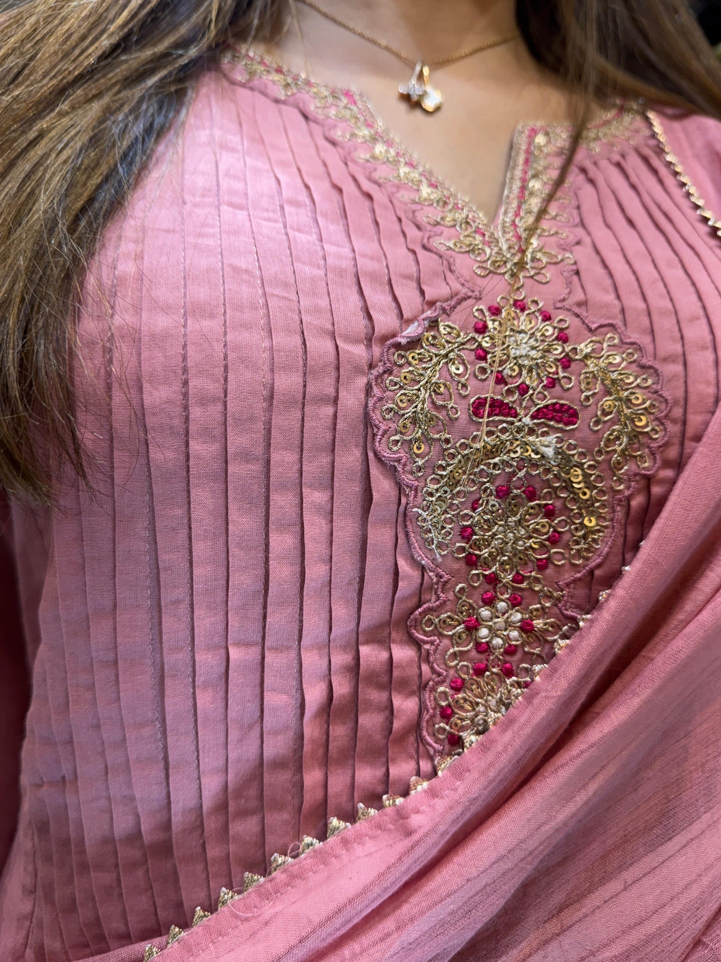 Pure Cotton Pink 3pc Set