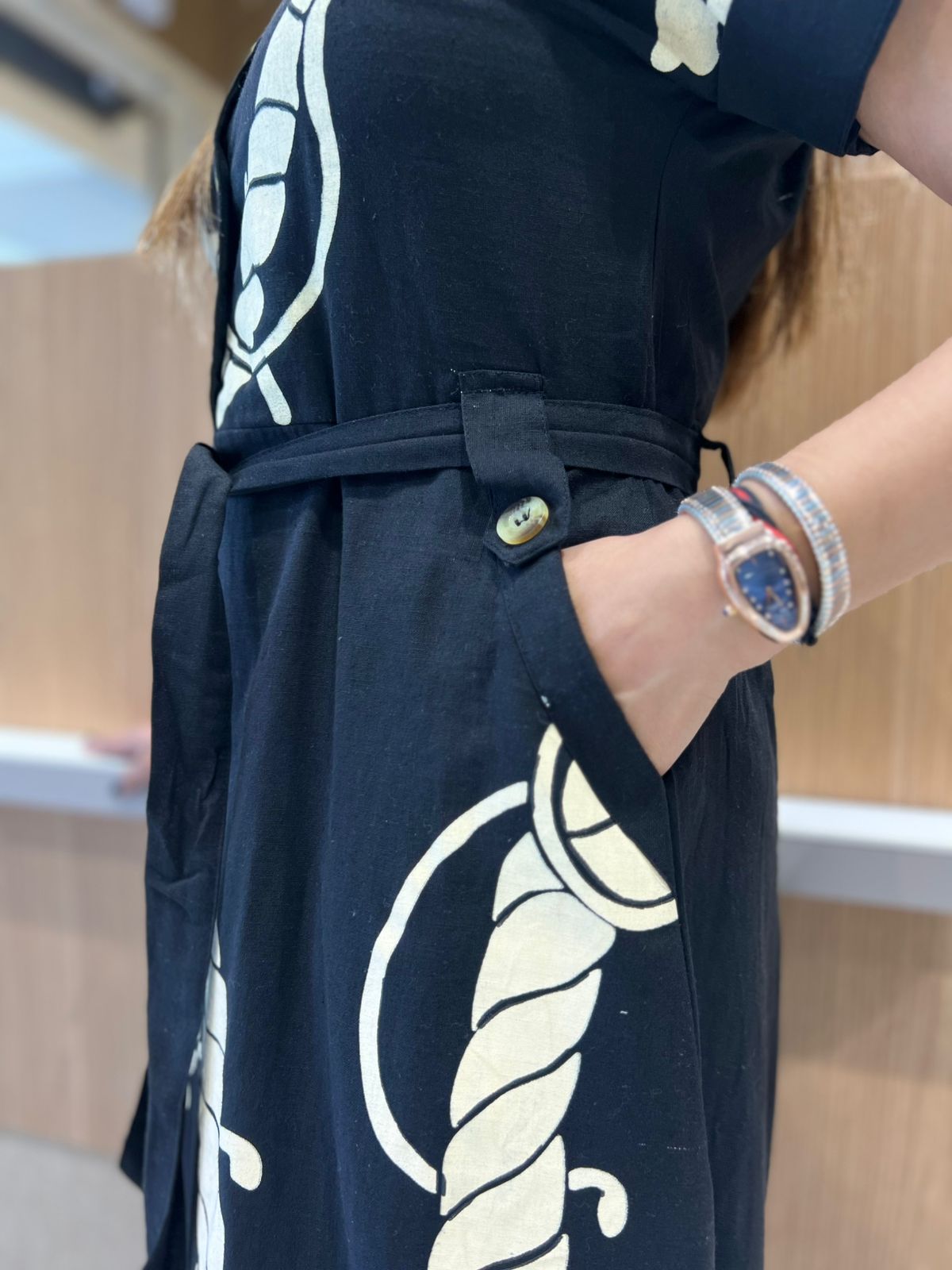 Pure Flex Cotton Black Midi