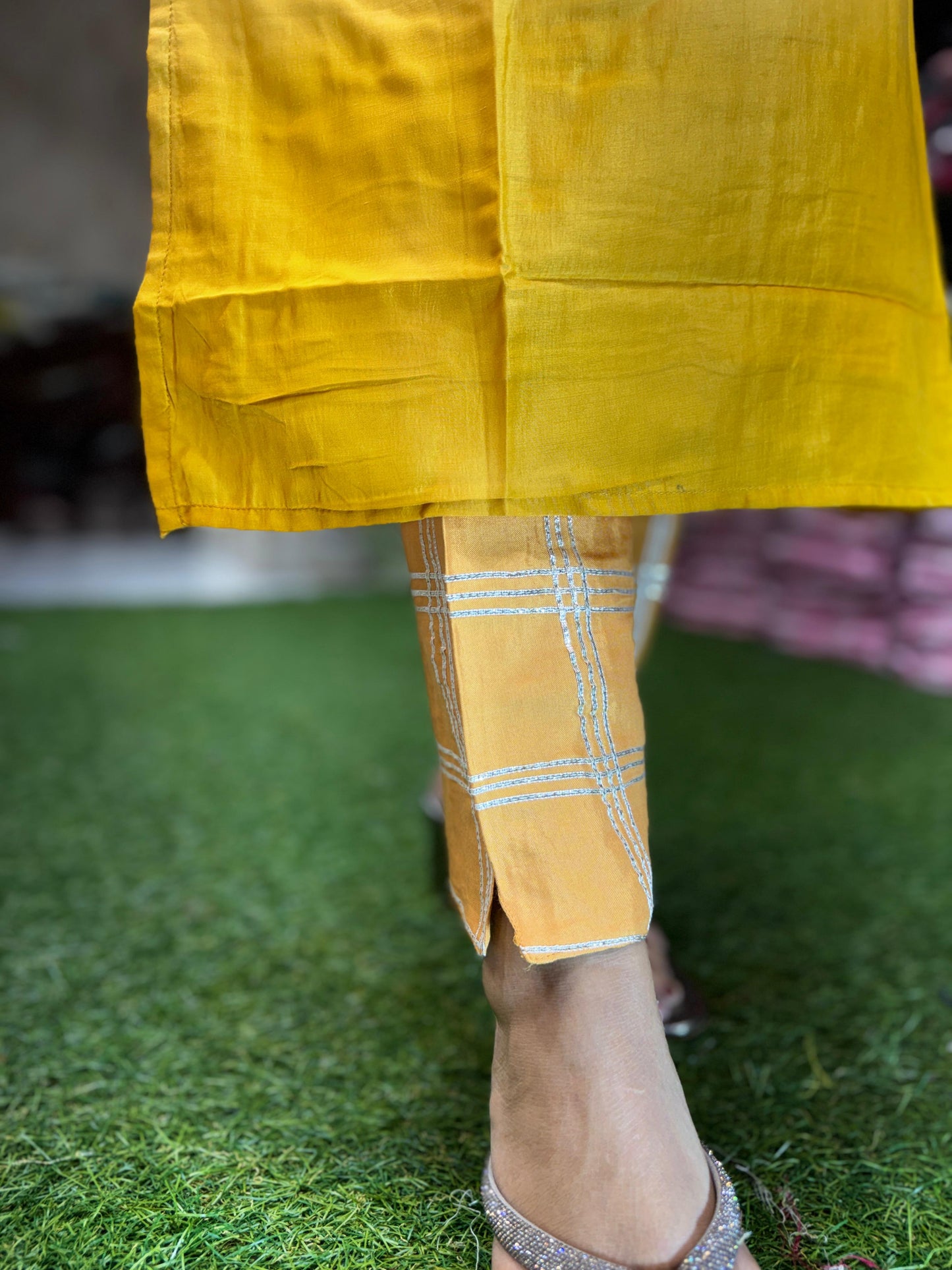 Pure Muslin Yellow 2pc Set