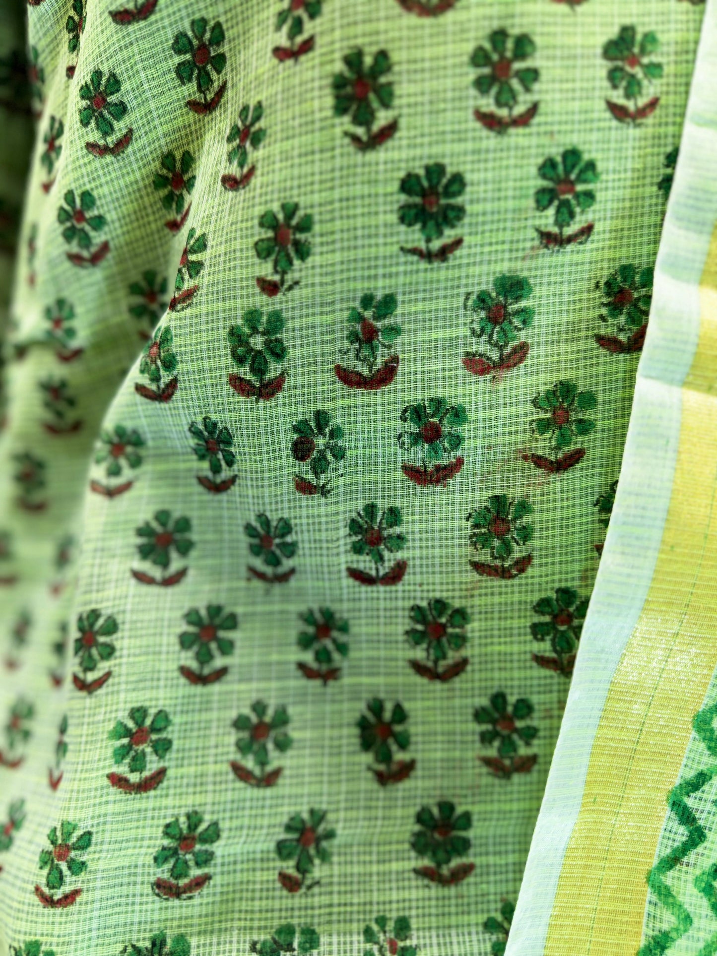 Pure Kota Doria Green 3pc Set