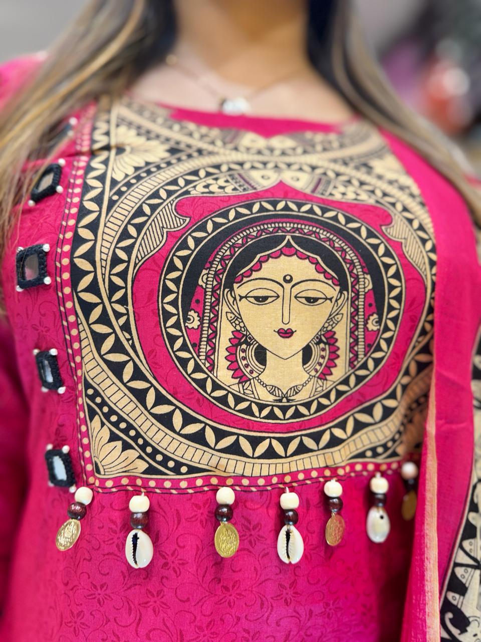 Madhubani Rani Cotton Suit
