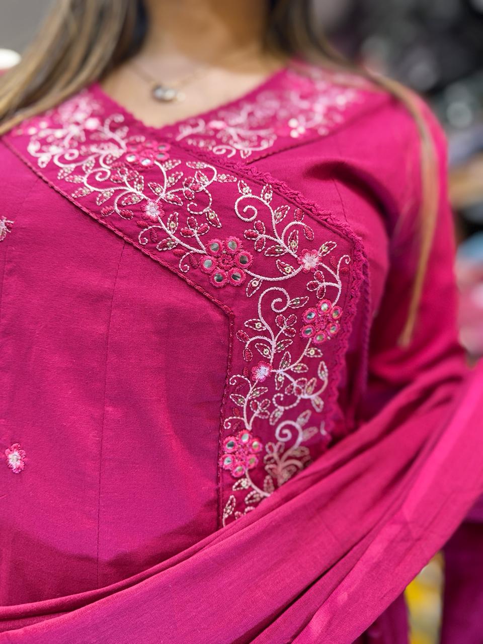 Pure Cotton Pink 3pc Set
