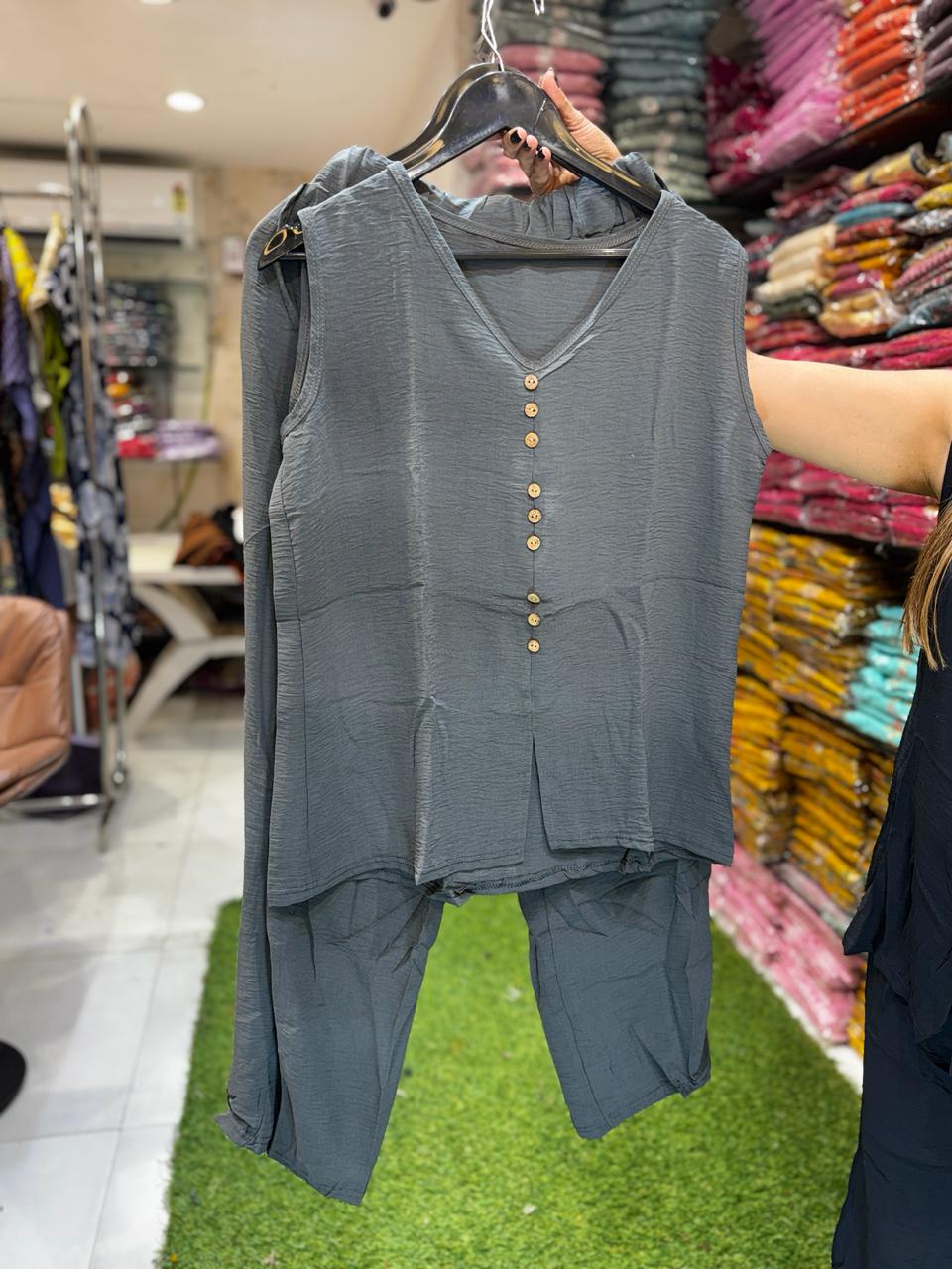 Pure Imported Cordset Grey