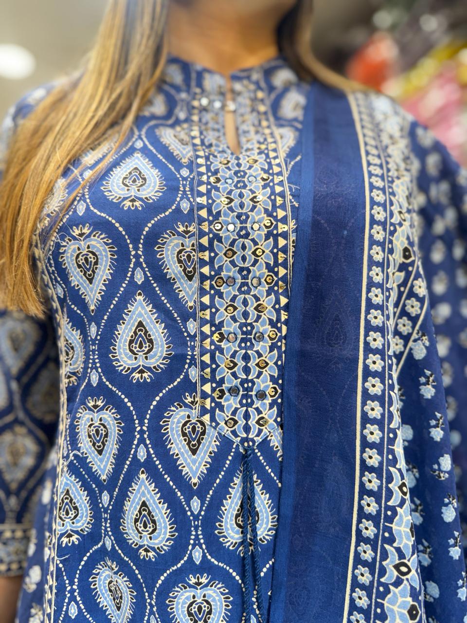 Pure Cotton Blue 3pc Set