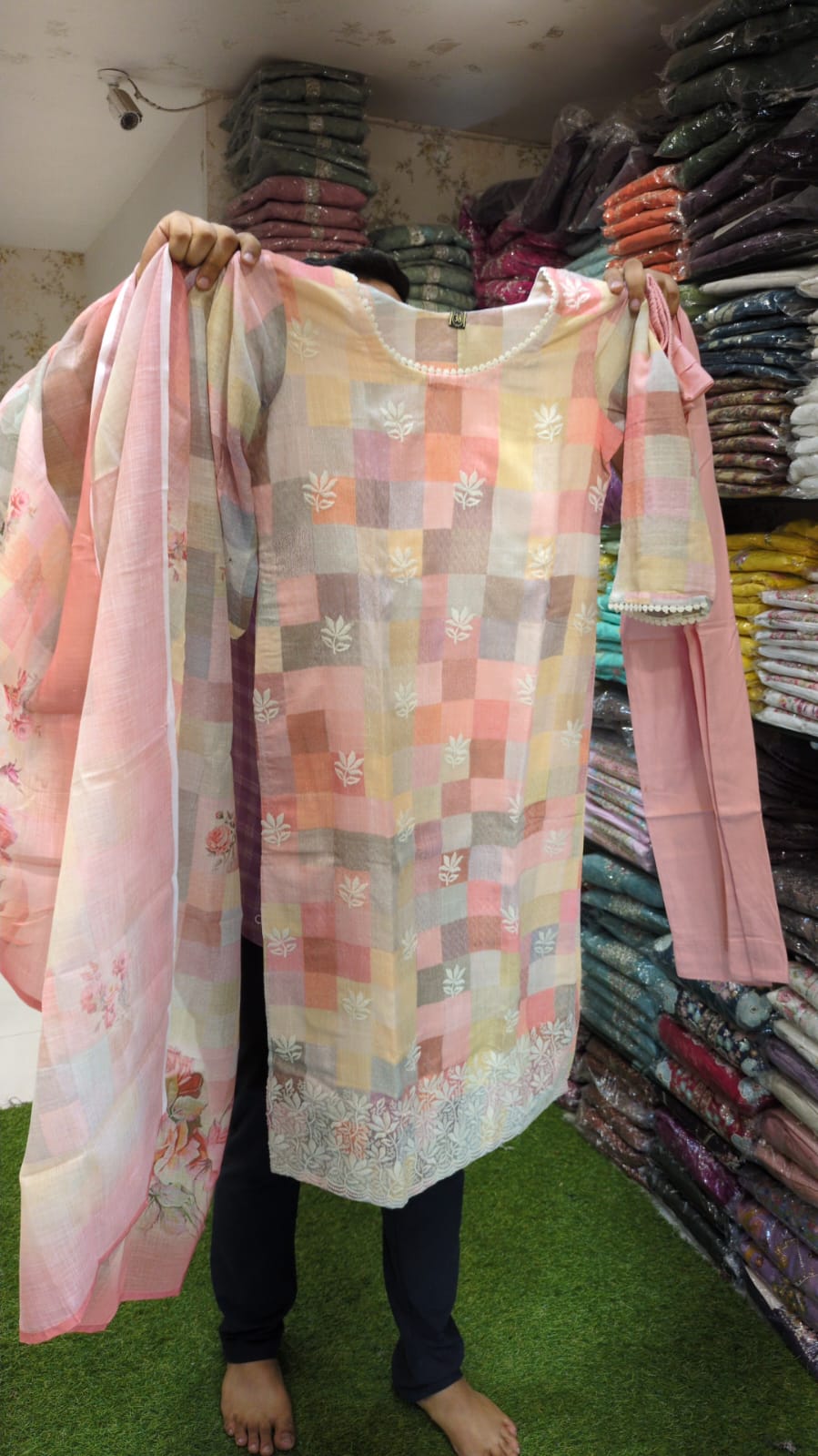 Pure Linen Cotton Multi 3pc Set